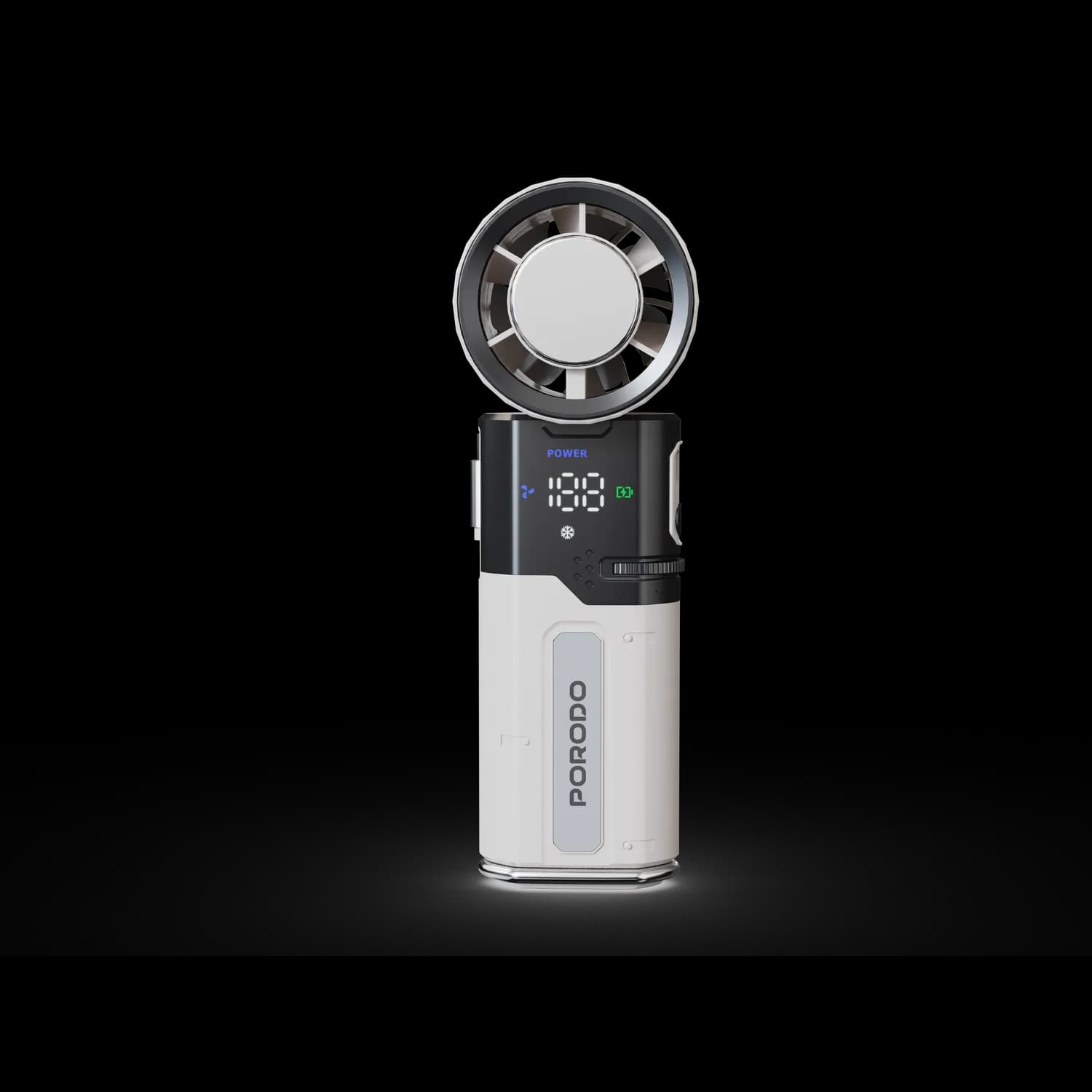 Porodo Cooling Fan Chillo Plus - Rechargeable, White 4
