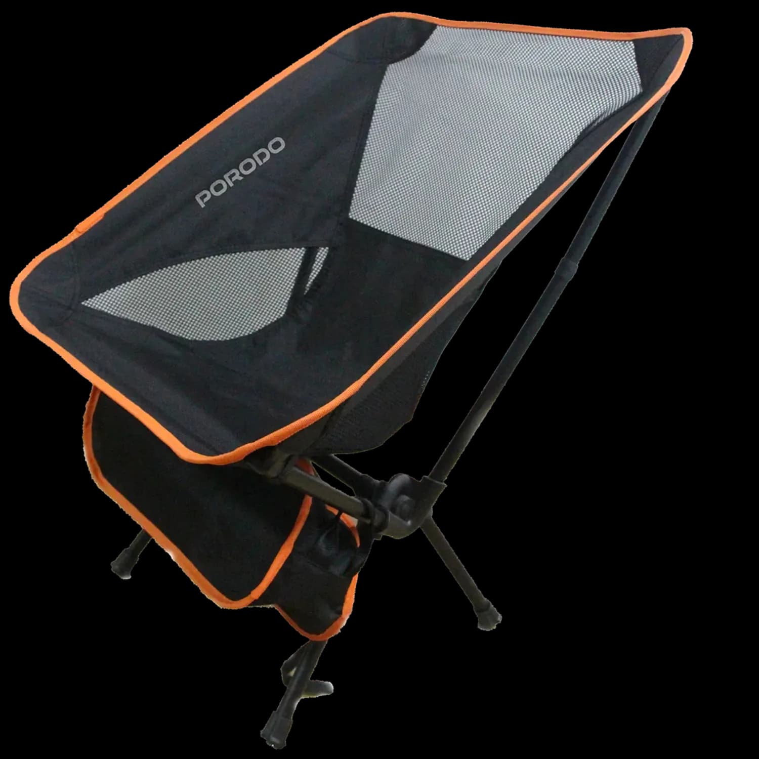 Porodo Camping Chair - Foldable, 120KG, Black 1 Porodo Camping Chair - Foldable, 120KG, Black 1