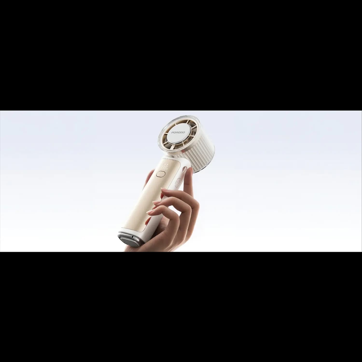 Porodo Handheld Fan Chillo Cryo - Foldable, Beige 6