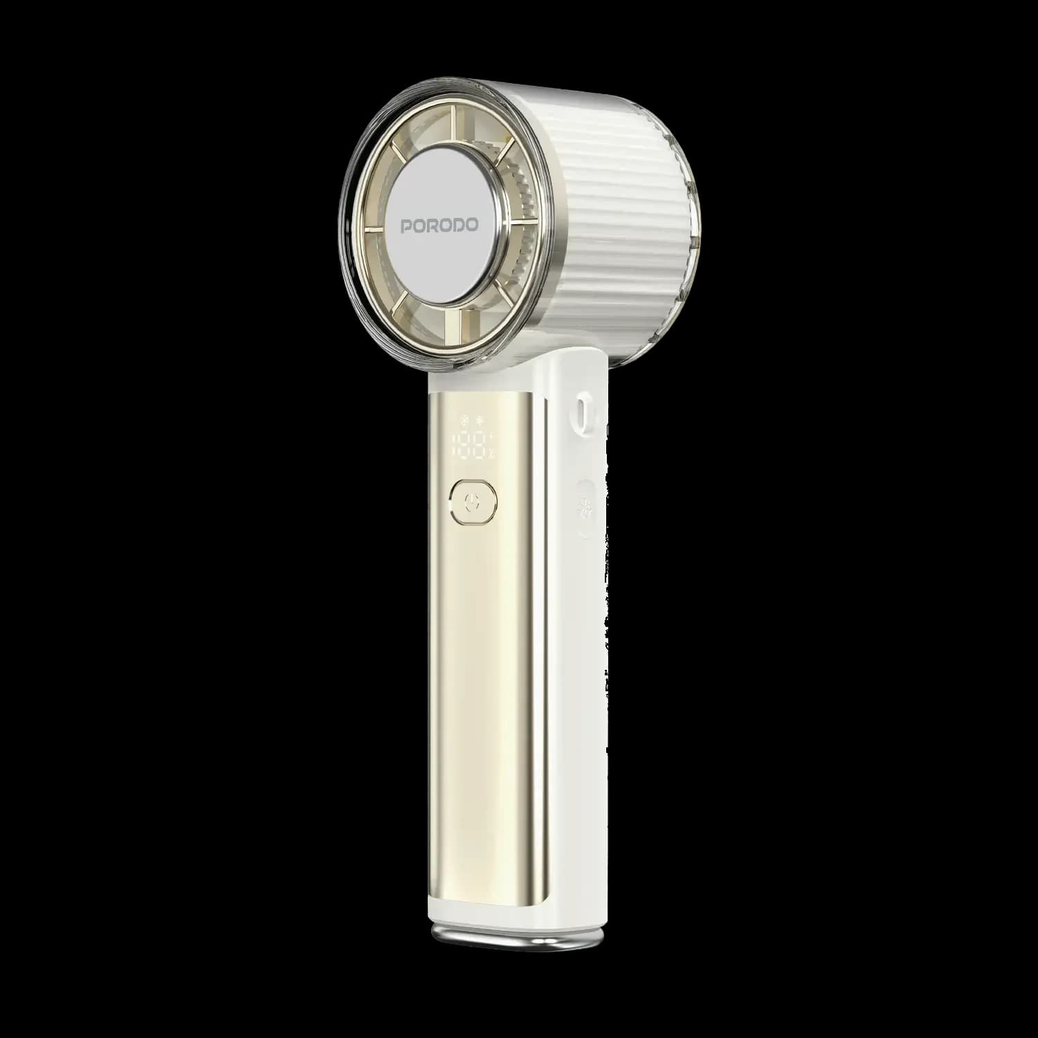 Porodo Handheld Fan Chillo Cryo - Foldable, Beige 1 Porodo Handheld Fan Chillo Cryo - Foldable, Beige 1