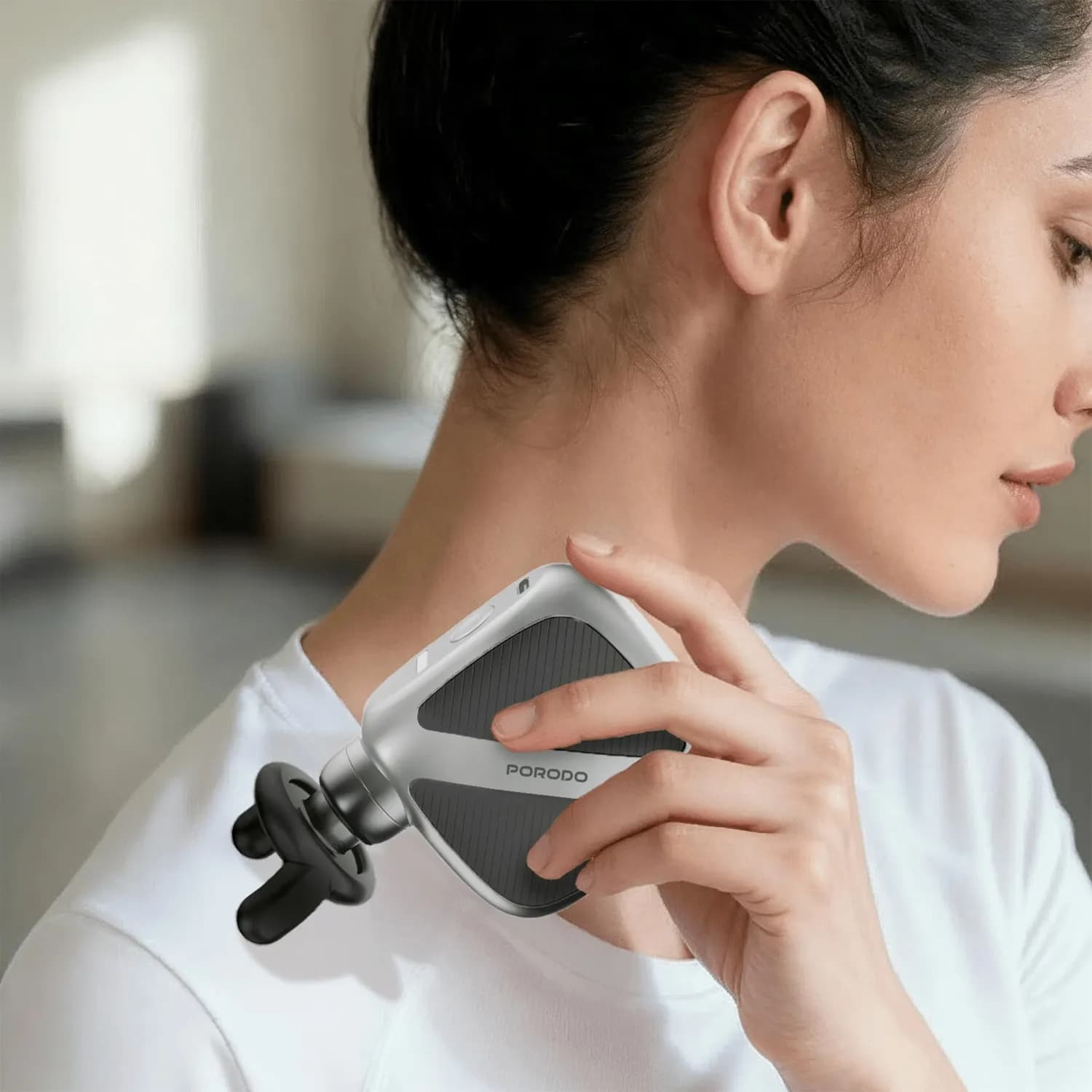 Porodo Pocket Massager - 4 Speeds, Grey 2