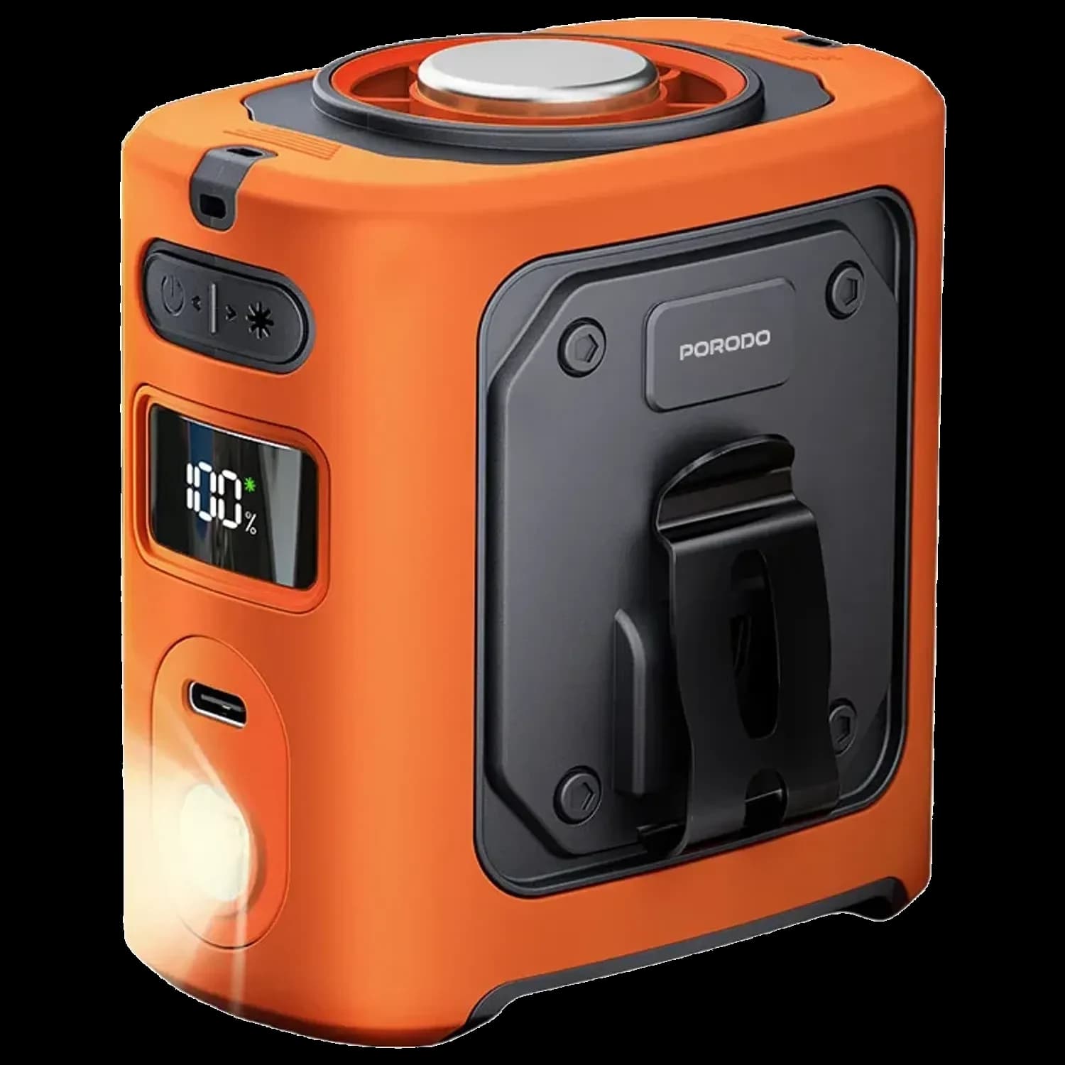 Porodo Cooling Waist Fan Chillo Coolclip - 5-Speed, Orange 1 Porodo Cooling Waist Fan Chillo Coolclip - 5-Speed, Orange 1
