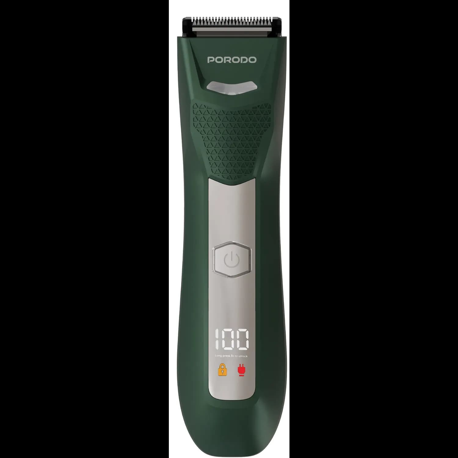 Porodo Trimmer MENZO - Rechargeable 600mAh, Green — Black 2