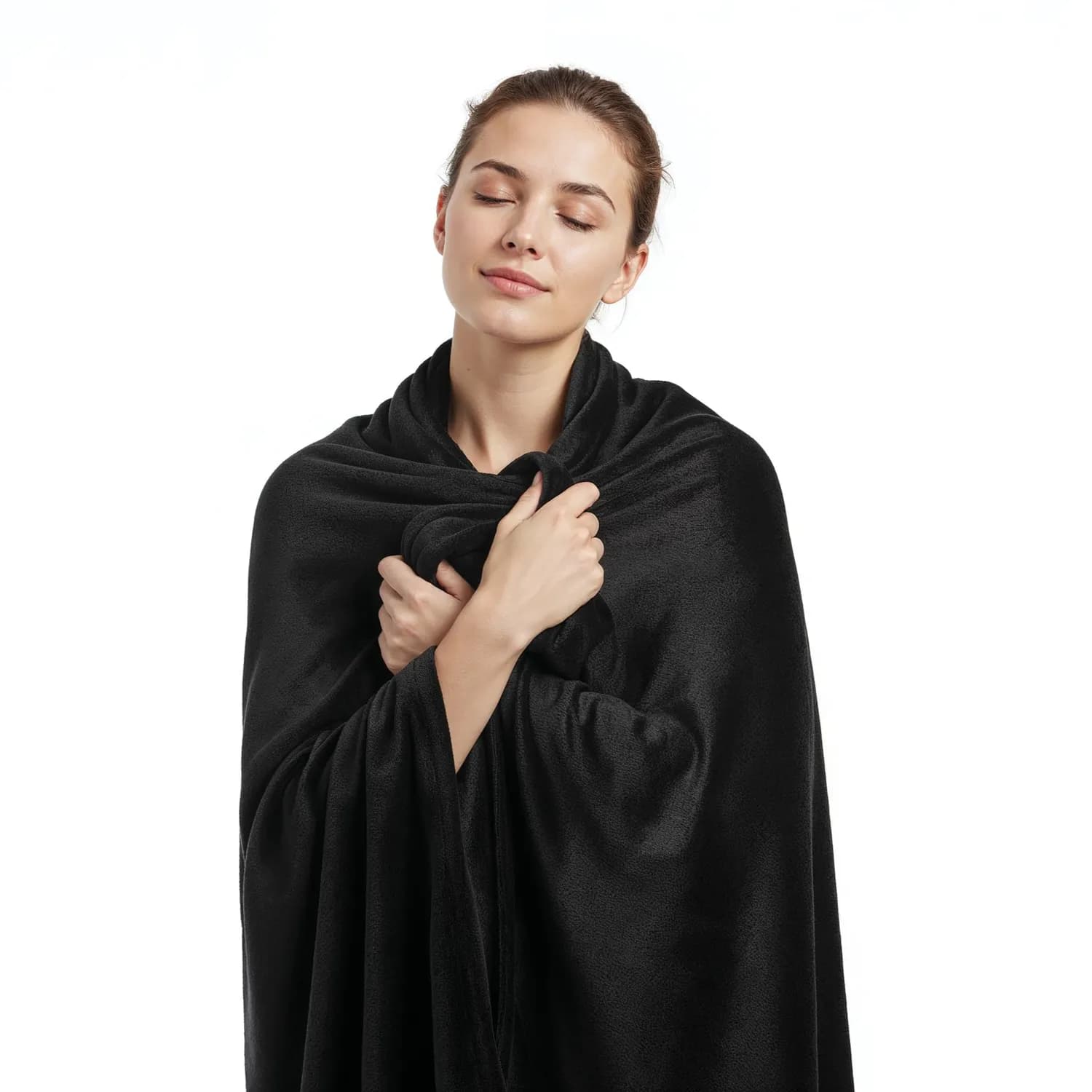 Porodo Travel Blanket & Pillow Set - Memory Foam, Black 5
