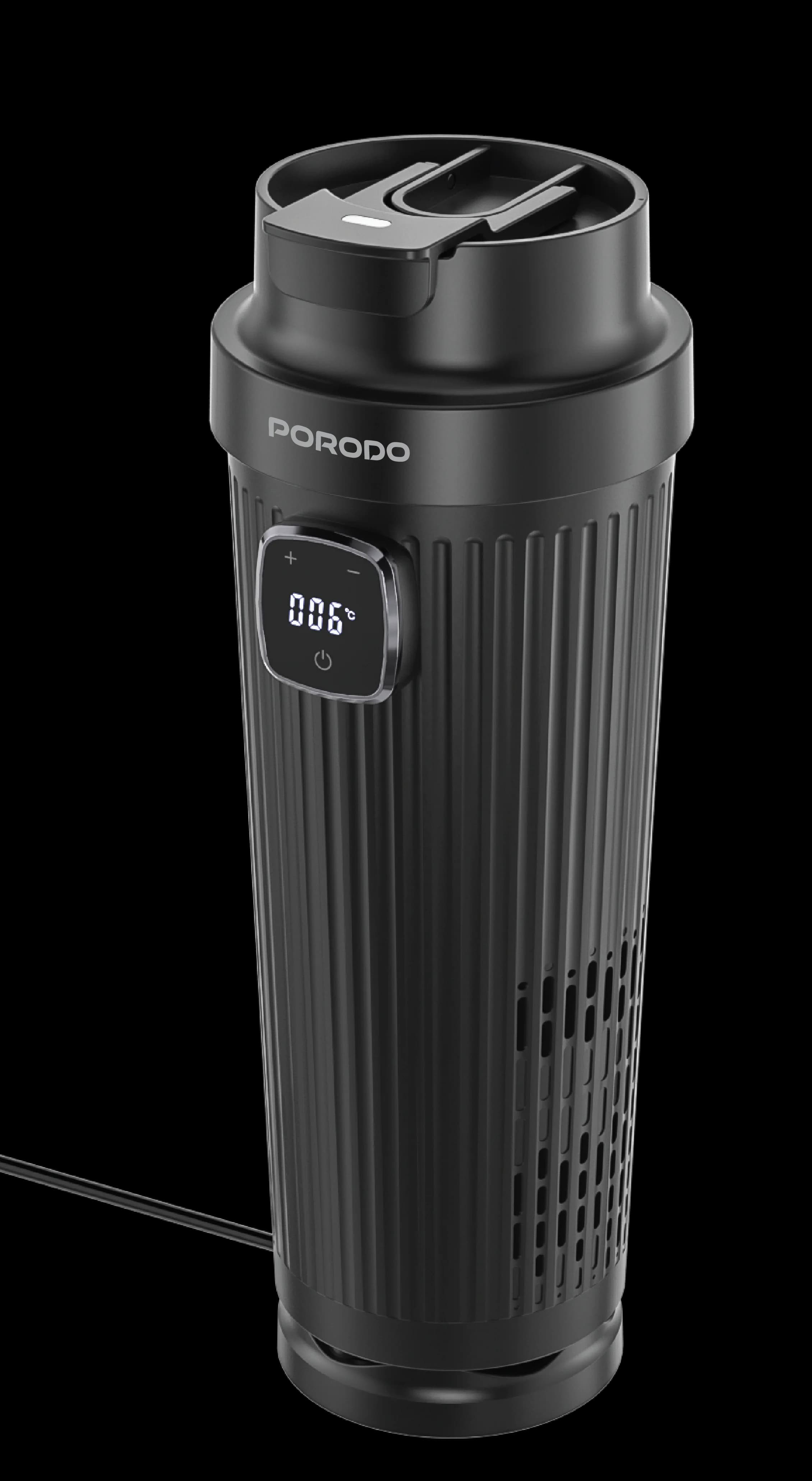 Porodo Electric Car Kettle Kettura PDLFSTZ016BK - Portable, Black 2