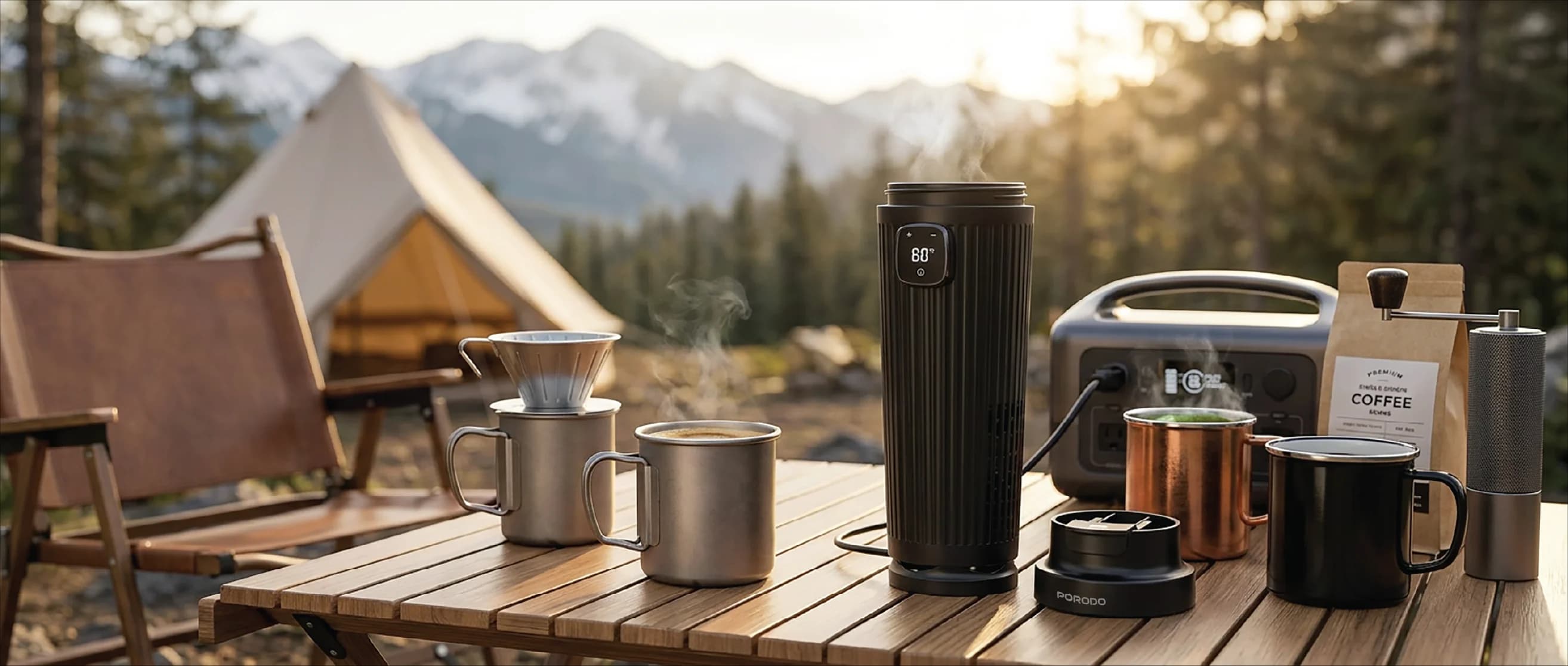 Porodo Electric Car Kettle Kettura PDLFSTZ016BK - Portable, Black 4