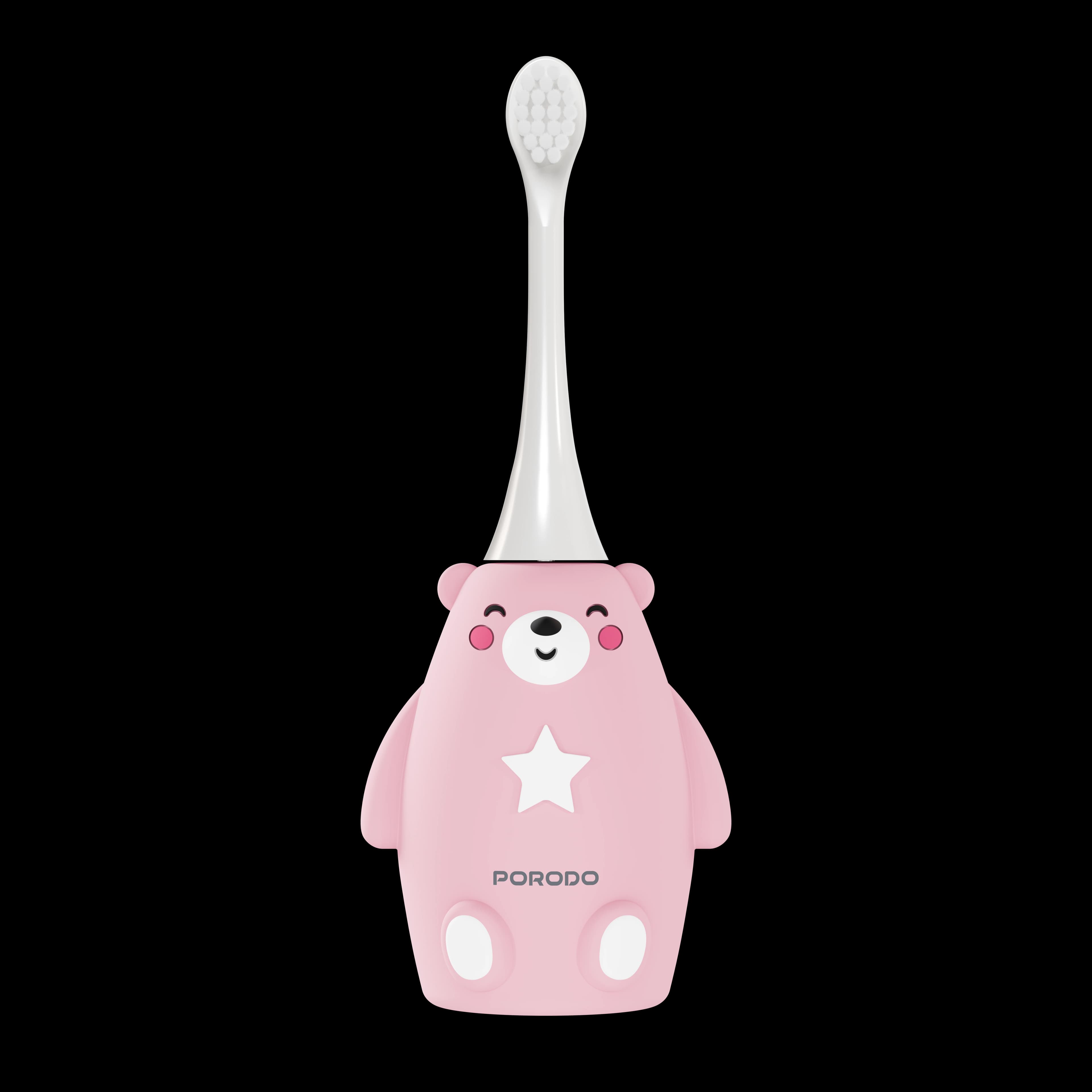 Porodo Electric Silicone Toothbrush Totlo PDLFSTZ2UPK - Kids, Pink 1 Porodo Electric Silicone Toothbrush Totlo PDLFSTZ2UPK - Kids, Pink 1
