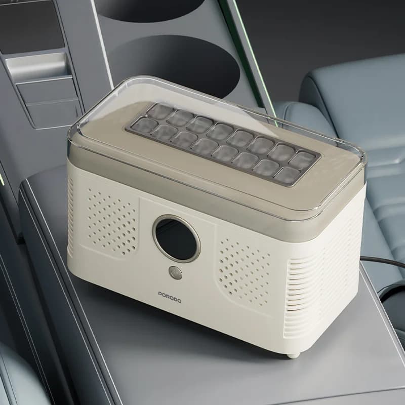 Porodo Ice Cube Maker FROSTIQ PDLFSTZBJ04BG - Portable, Beige 2