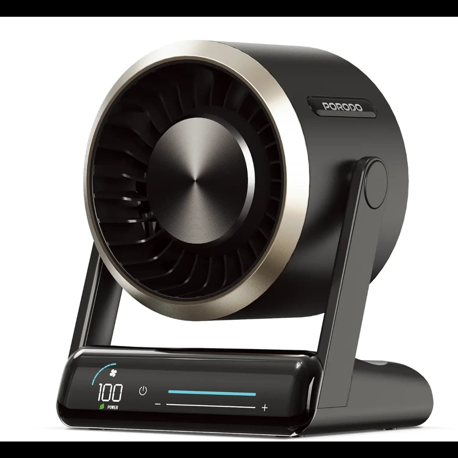 Porodo Desktop Fan Chillo Core - LED Display, Black 2