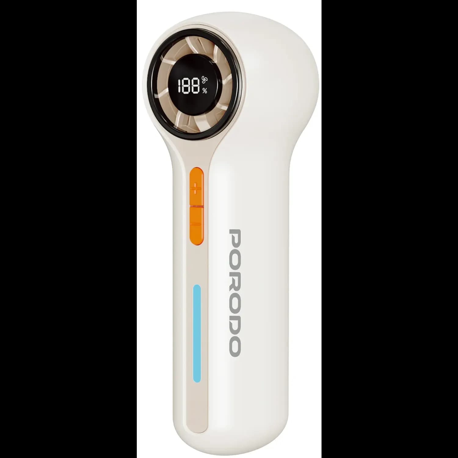 Porodo Pocket Turbo Fan Chillo Breeze - 100 Speed Levels, Beige 2