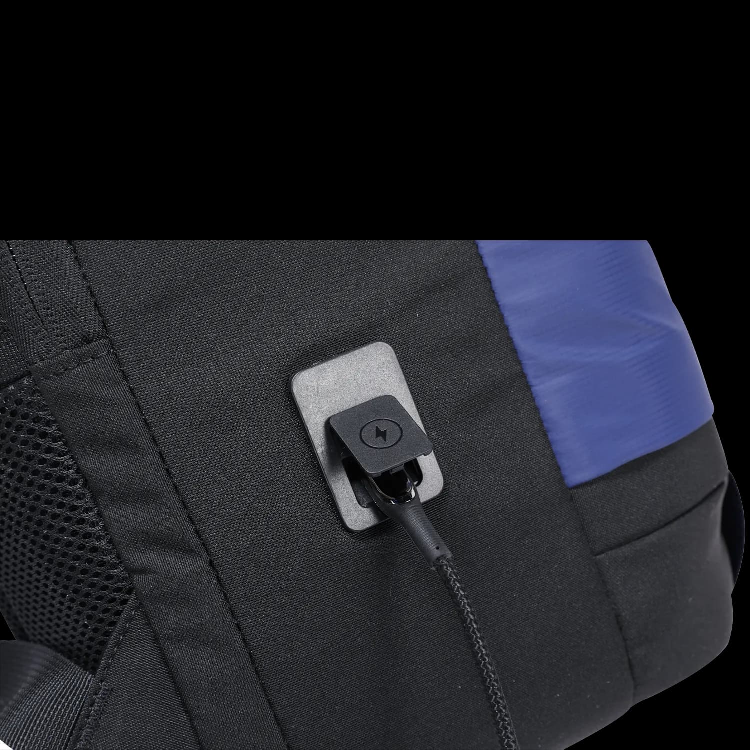 Porodo Lifestyle Urban Laptop Backpack - Black/Blue 2