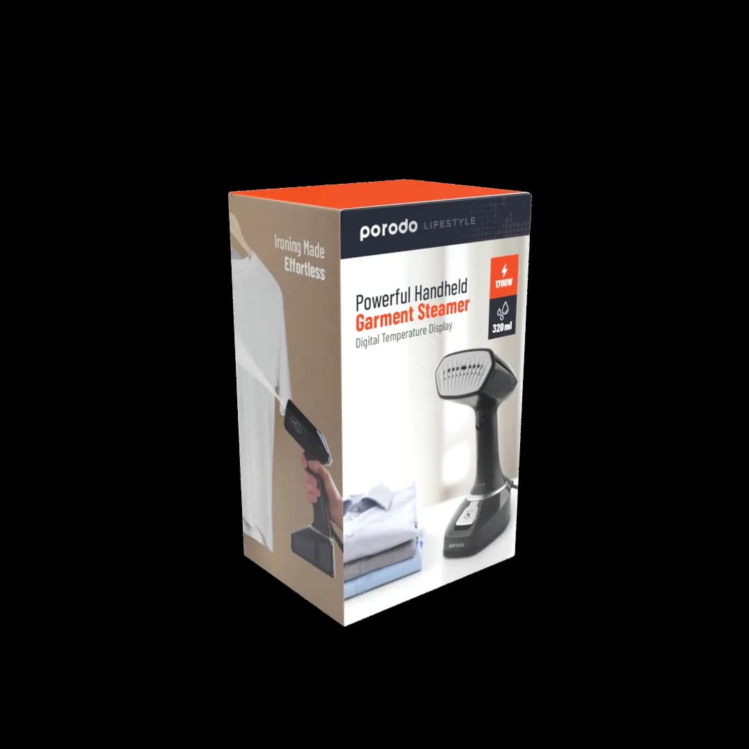 Porodo Lifestyle Continues Powerful Steamer Ceramic Iron Plate 1700W 2