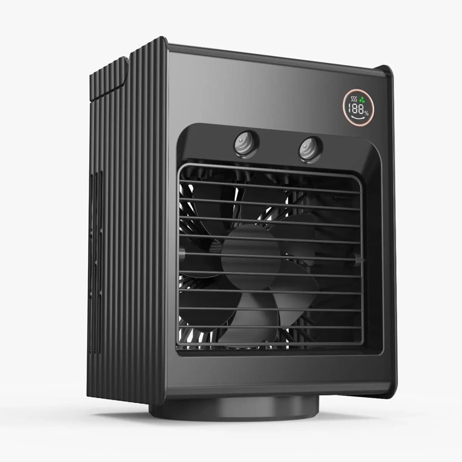 Porodo Dual Misting Air Cooling Fan - Portable, Black 3