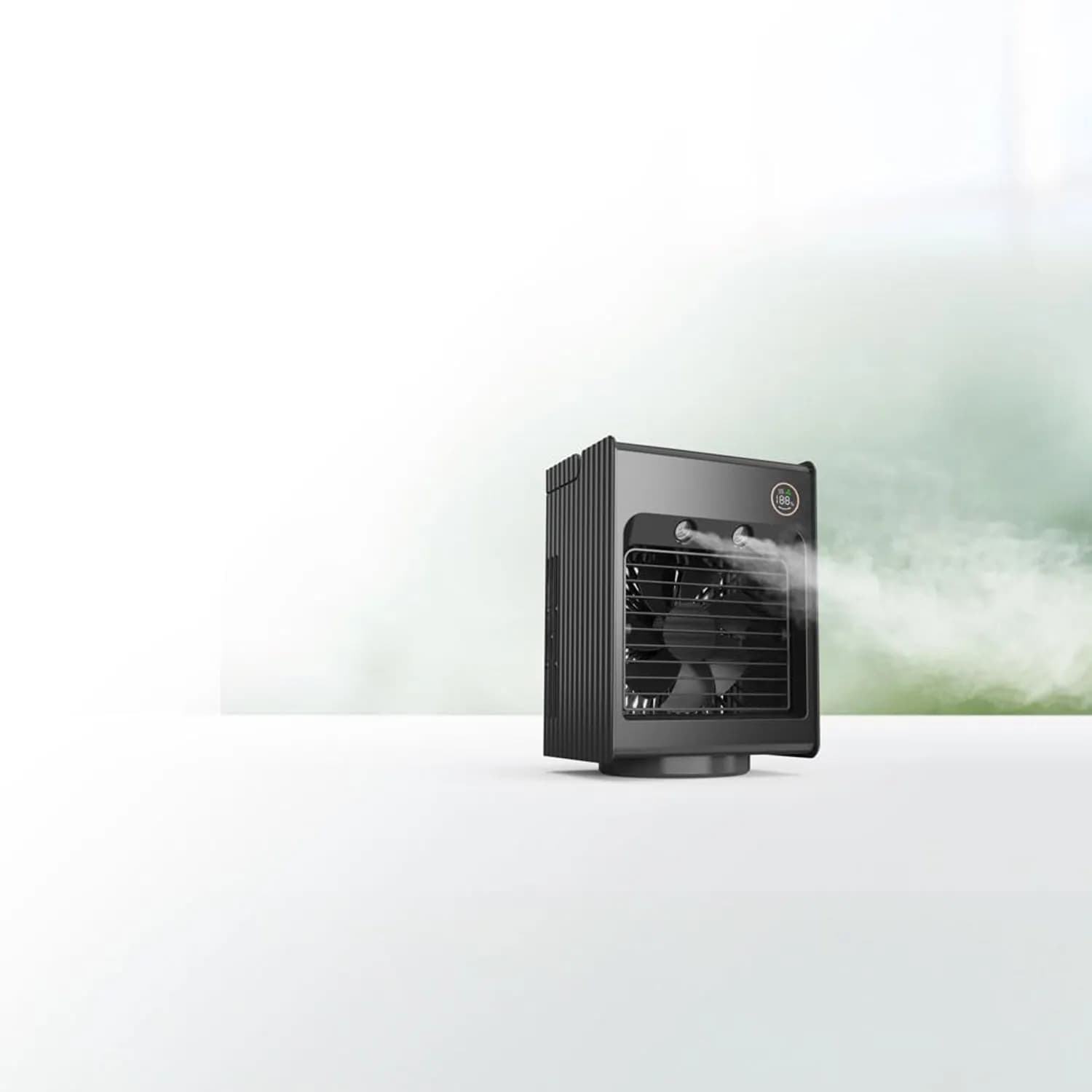 Porodo Dual Misting Air Cooling Fan - Portable, Black 4