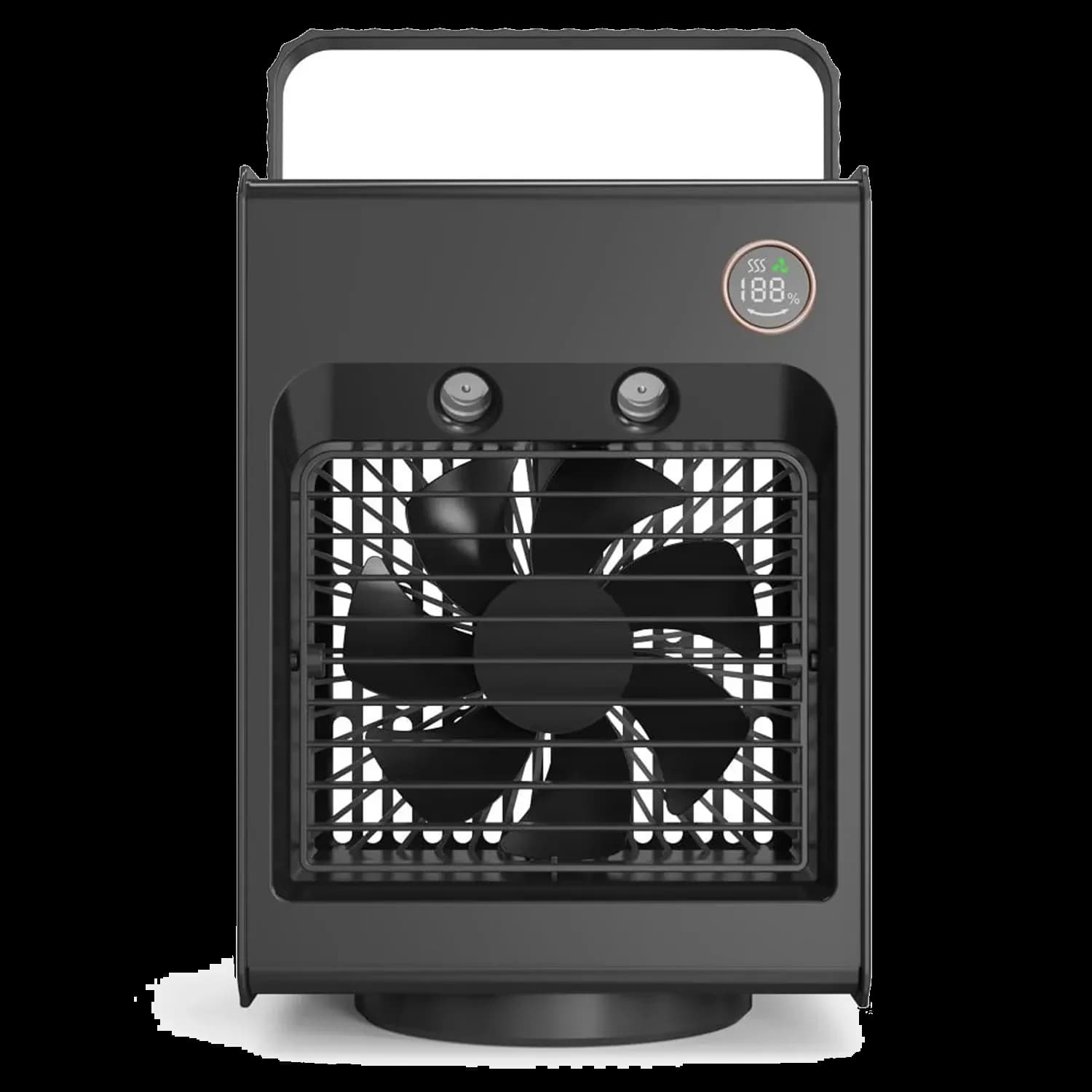 Porodo Dual Misting Air Cooling Fan - Portable, Black 1 Porodo Dual Misting Air Cooling Fan - Portable, Black 1