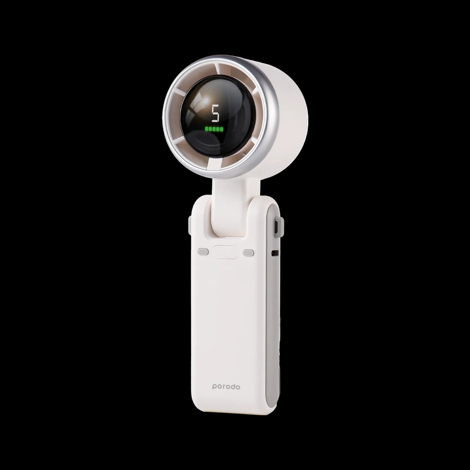 Porodo LifeStyle 3 in 1 Multi-Functional 180° Foldable Handheld Turbo Fan - White 1 Porodo LifeStyle 3 in 1 Multi-Functional 180° Foldable Handheld Turbo Fan - White 1
