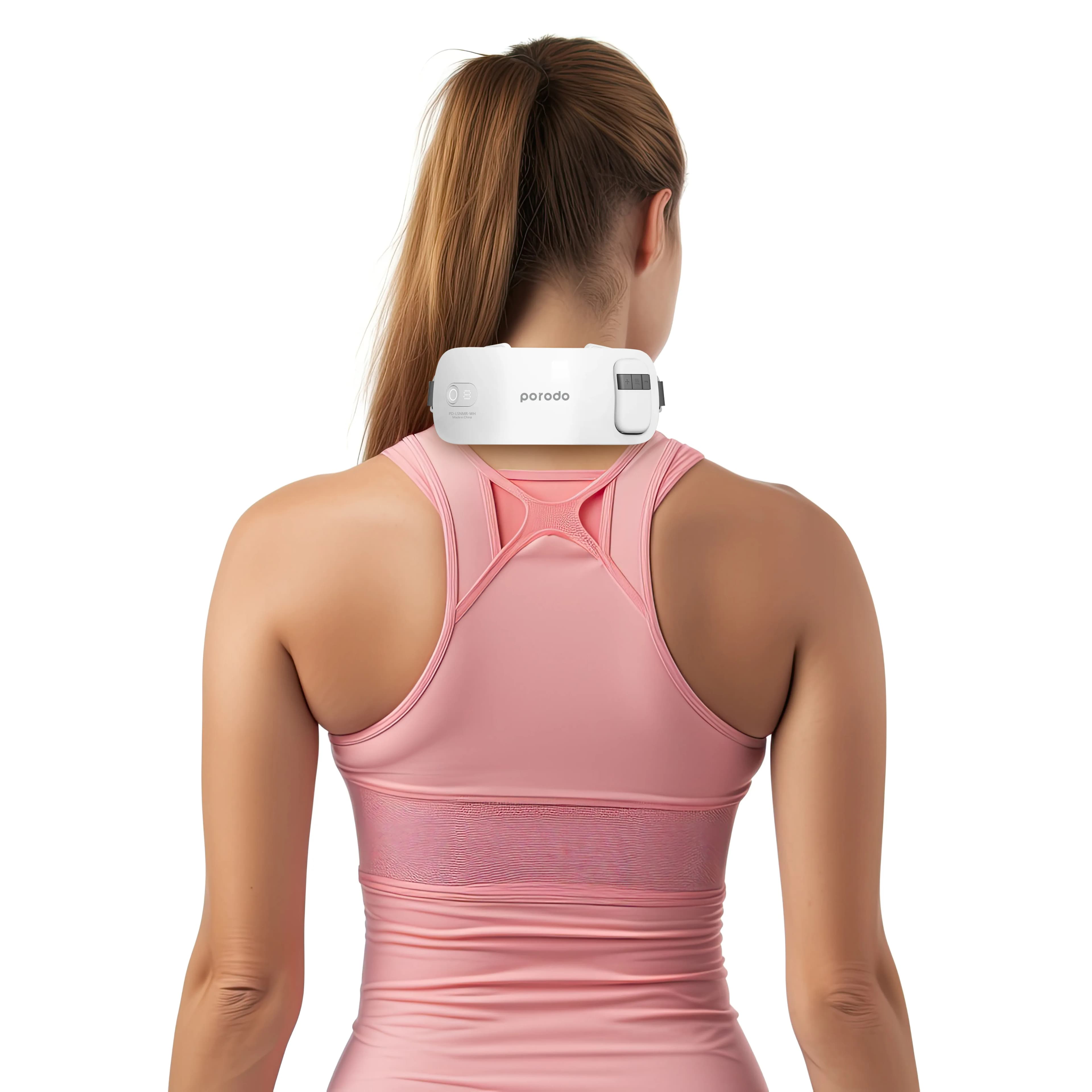Porodo Lifestyle Neck Massager with Remote Controller - White 3