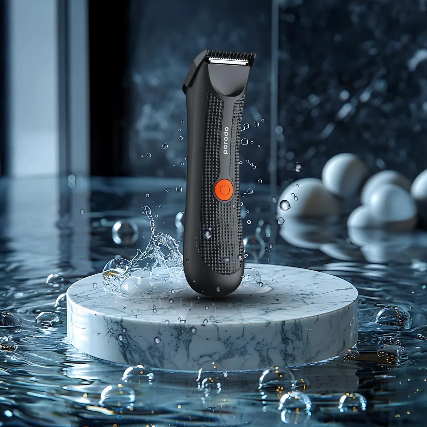 Porodo Hair Trimmer - IPX5 Waterproof, Black 2