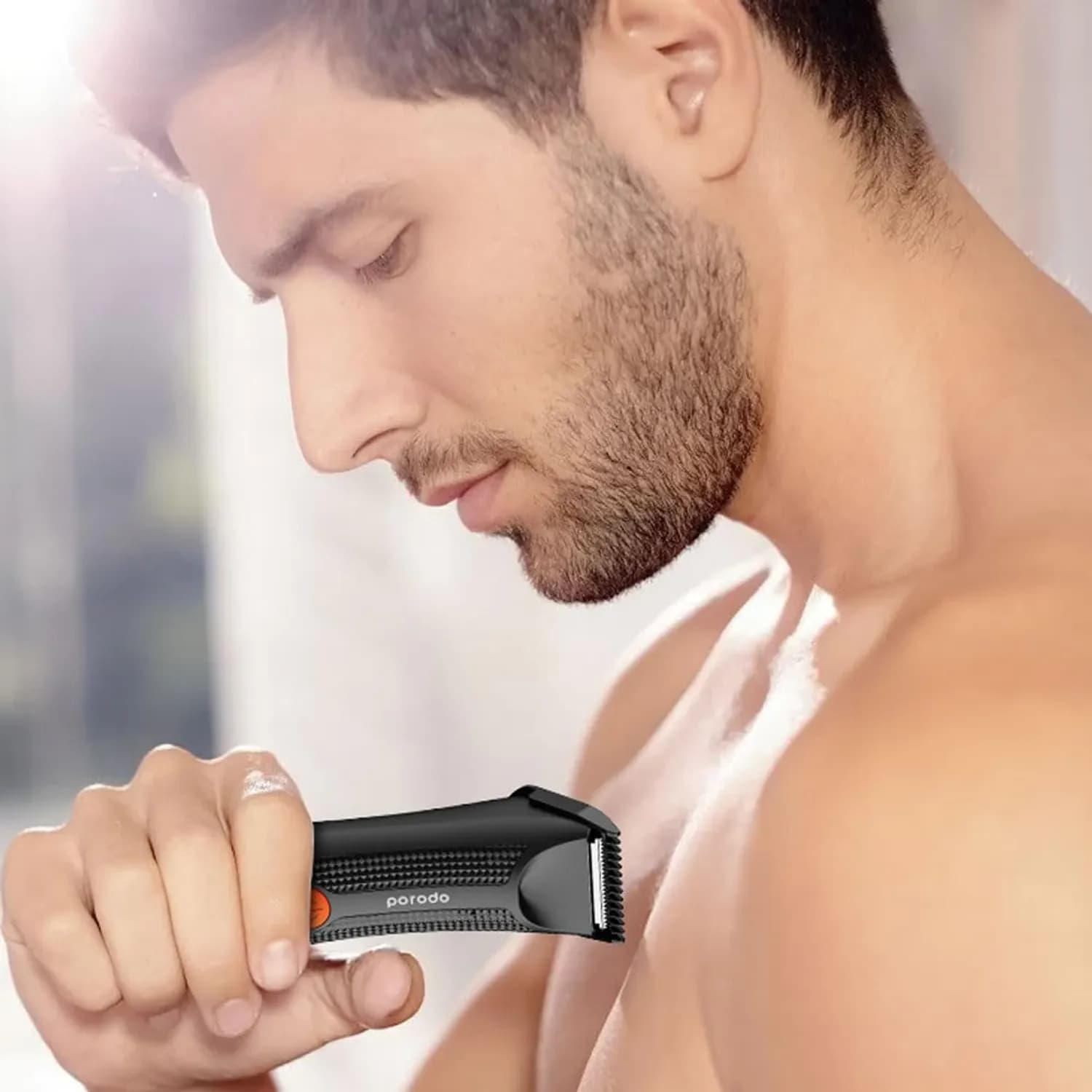 Porodo Hair Trimmer - IPX5 Waterproof, Black 4