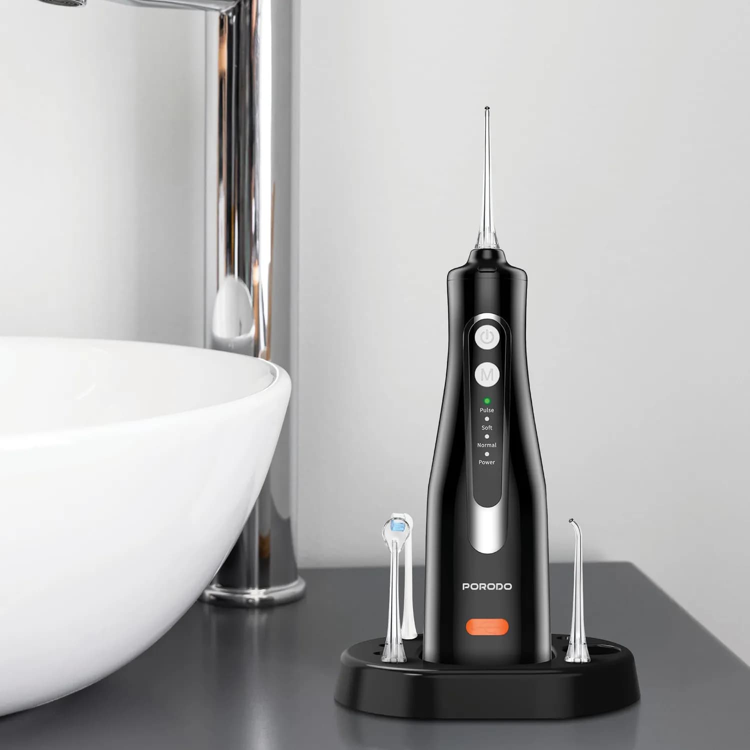 Porodo Electric Toothbrush & Water Flosser Combo - 5 Modes, 300ml 3