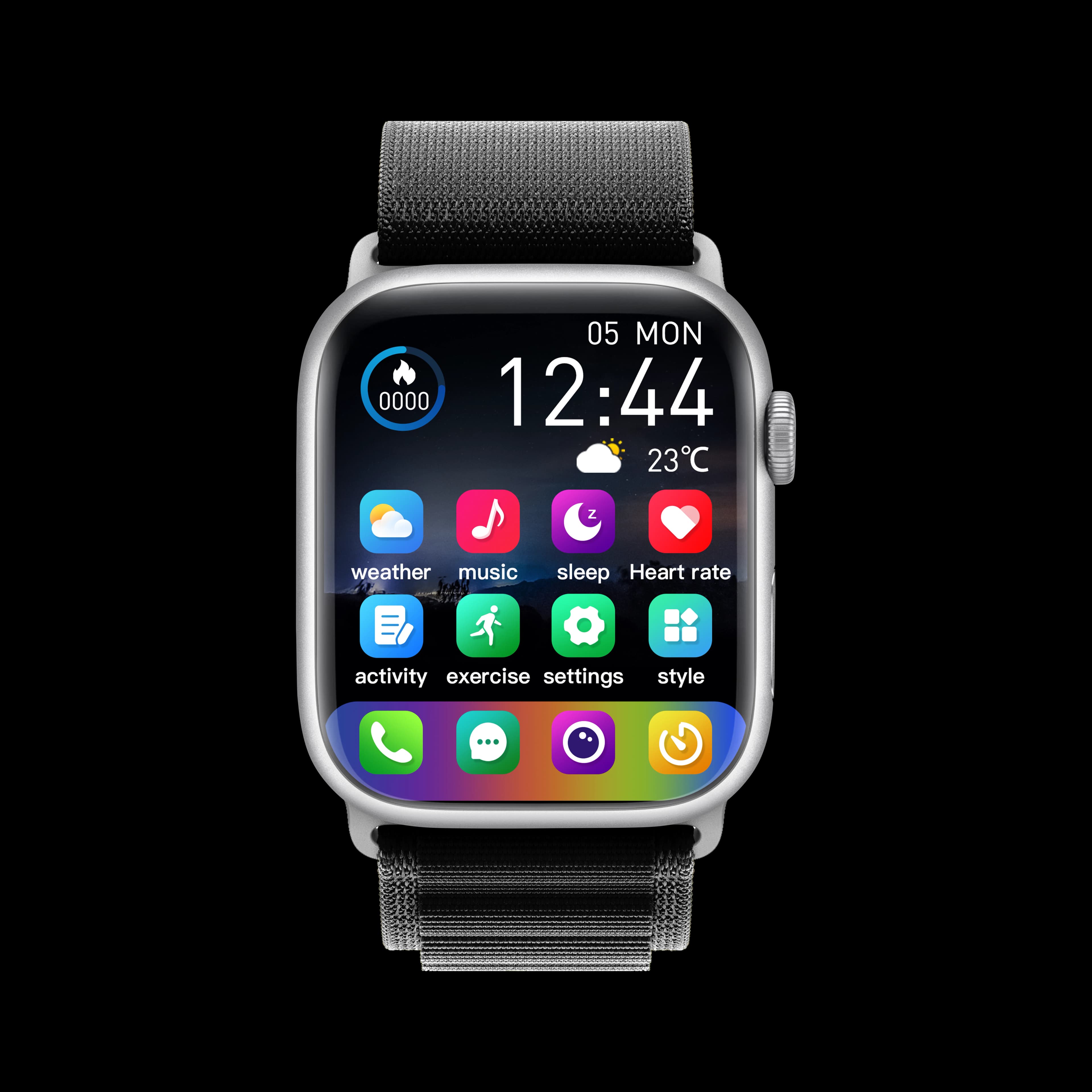Porodo Magnifico2 Smart Watch — Black 3