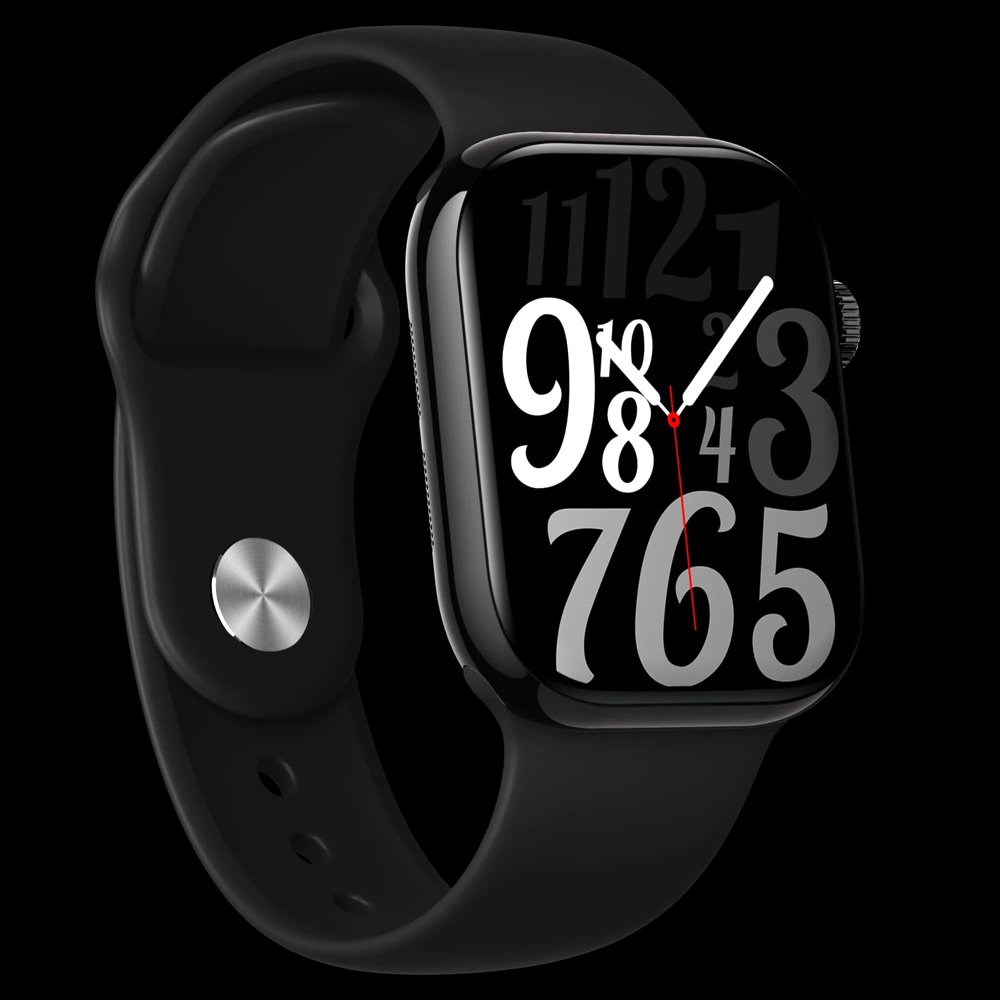 Porodo Jet Black Magnifico Pro Smart Watch 2