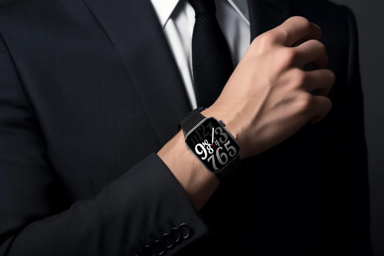 Porodo Jet Black Magnifico Pro Smart Watch 4