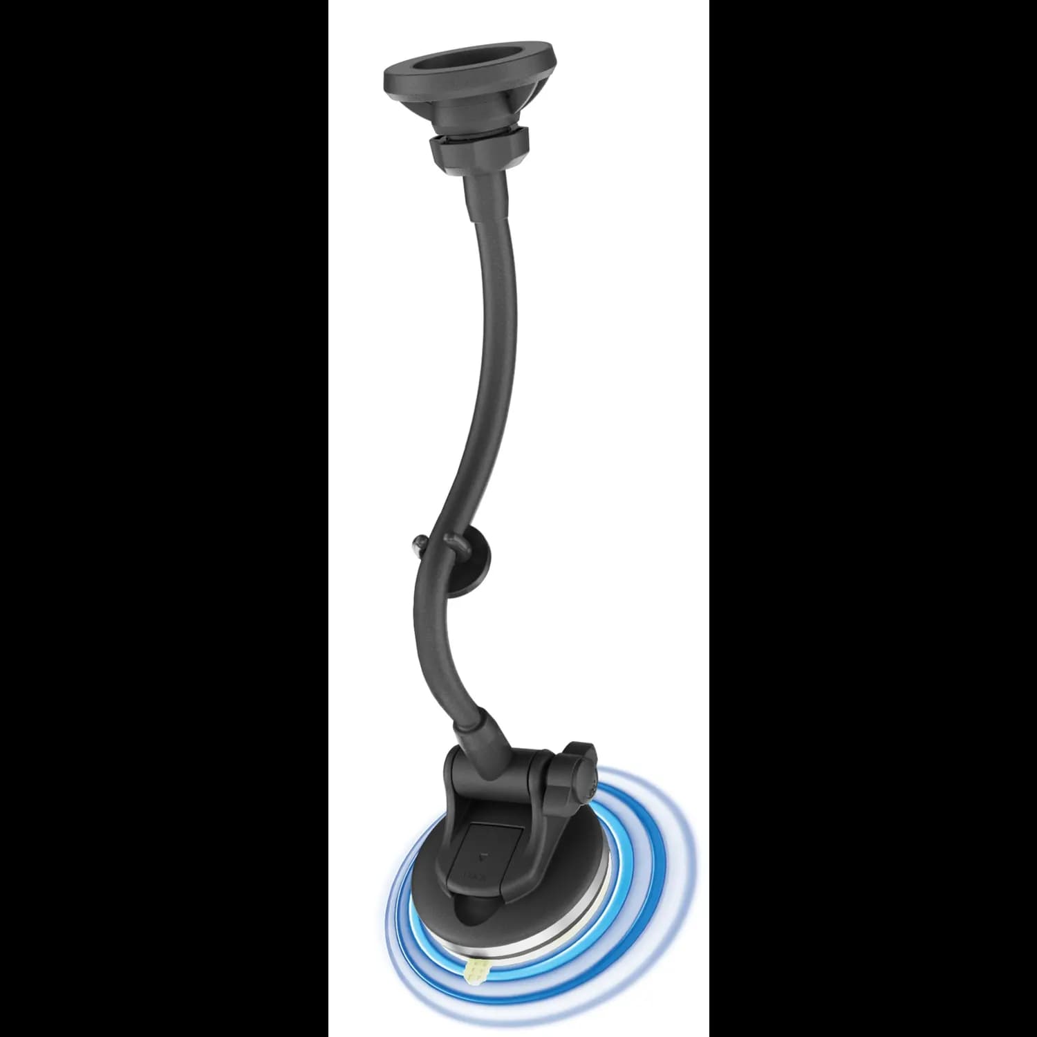 Porodo Magnetic Car Mount - Flexible Pole, Black 4