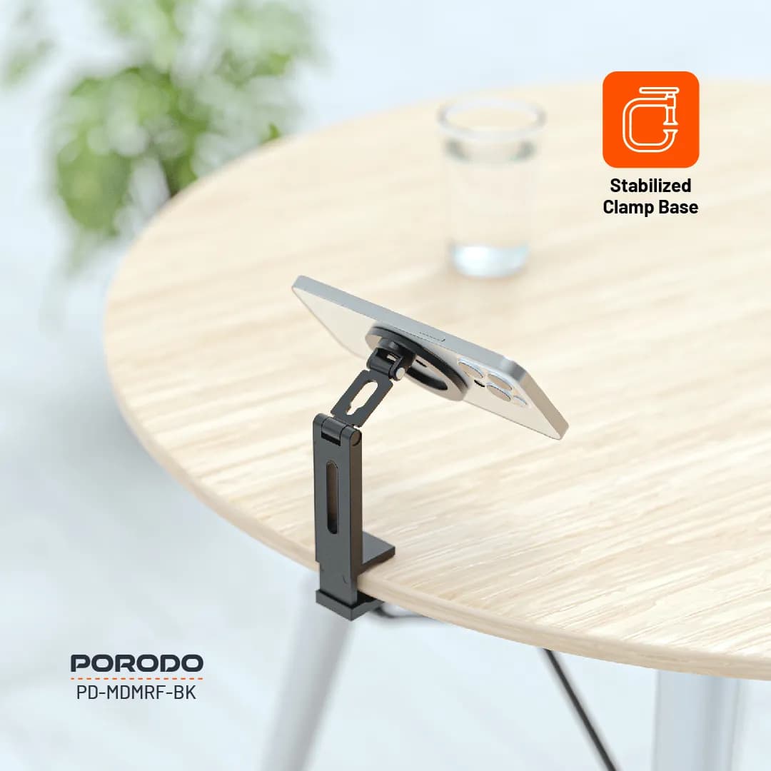 Porodo Zinc Alloy Special Purpose MagSafe Phone Mount - Black 2