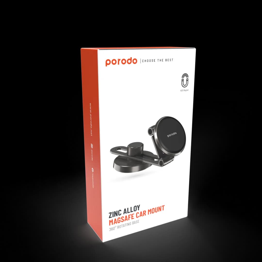Porodo Magnetic Mount - Black 4