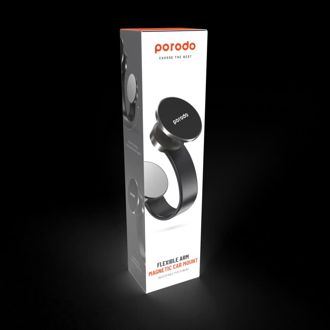Porodo Magesafe N52 Magnetic Car Mount - Black 3