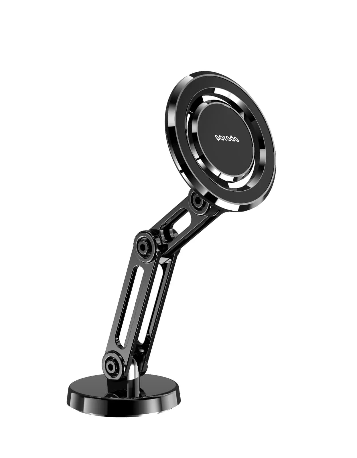 Porodo Zinc Alloy Versatile Phone Mount Multi-Joint & 360° Rotating - Black 3