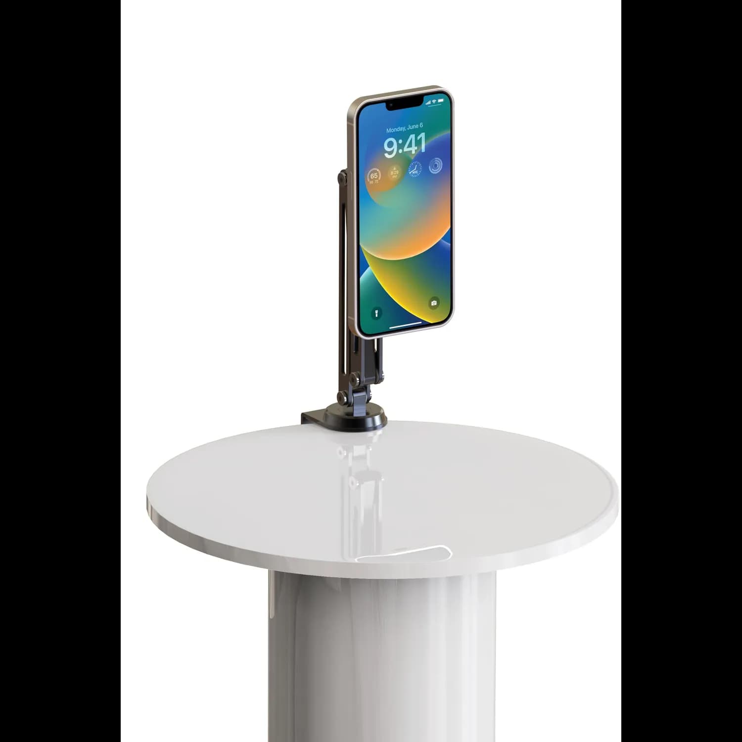 Porodo Magnetic Phone Stand - 360° Rotatable, Expandable, Black 5