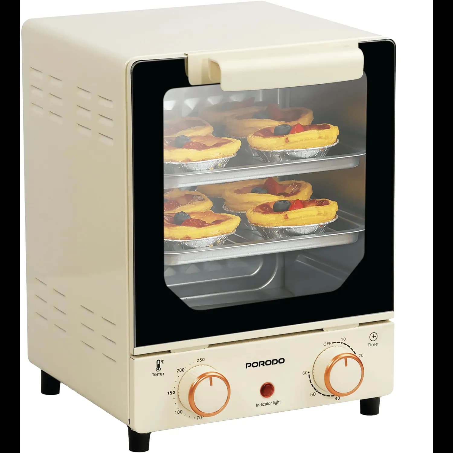 Porodo Mini Oven - 15L, 750W, Smart Heat, White 1 Porodo Mini Oven - 15L, 750W, Smart Heat, White 1