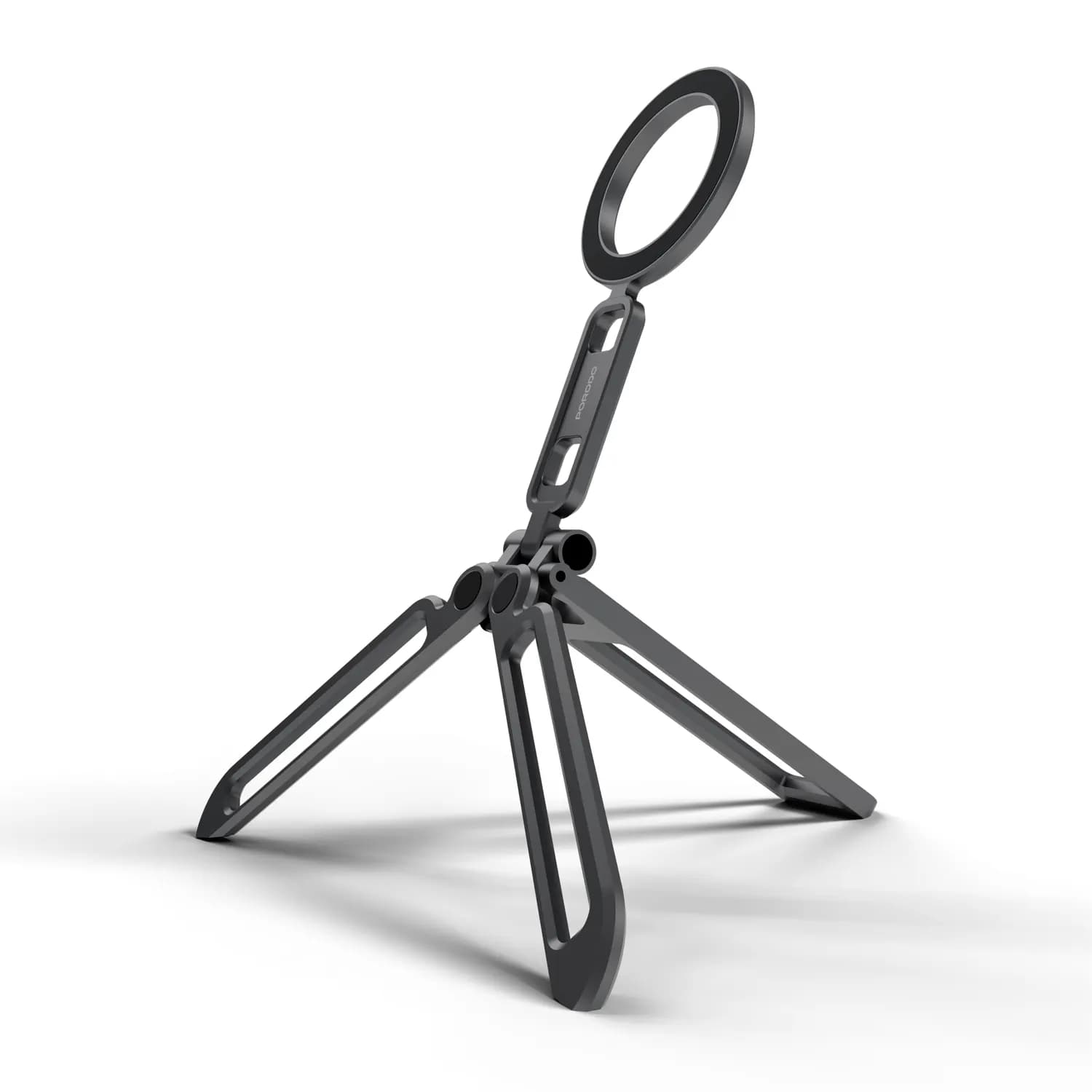 Porodo Phone Holder - Foldable Aluminum, Grey 4