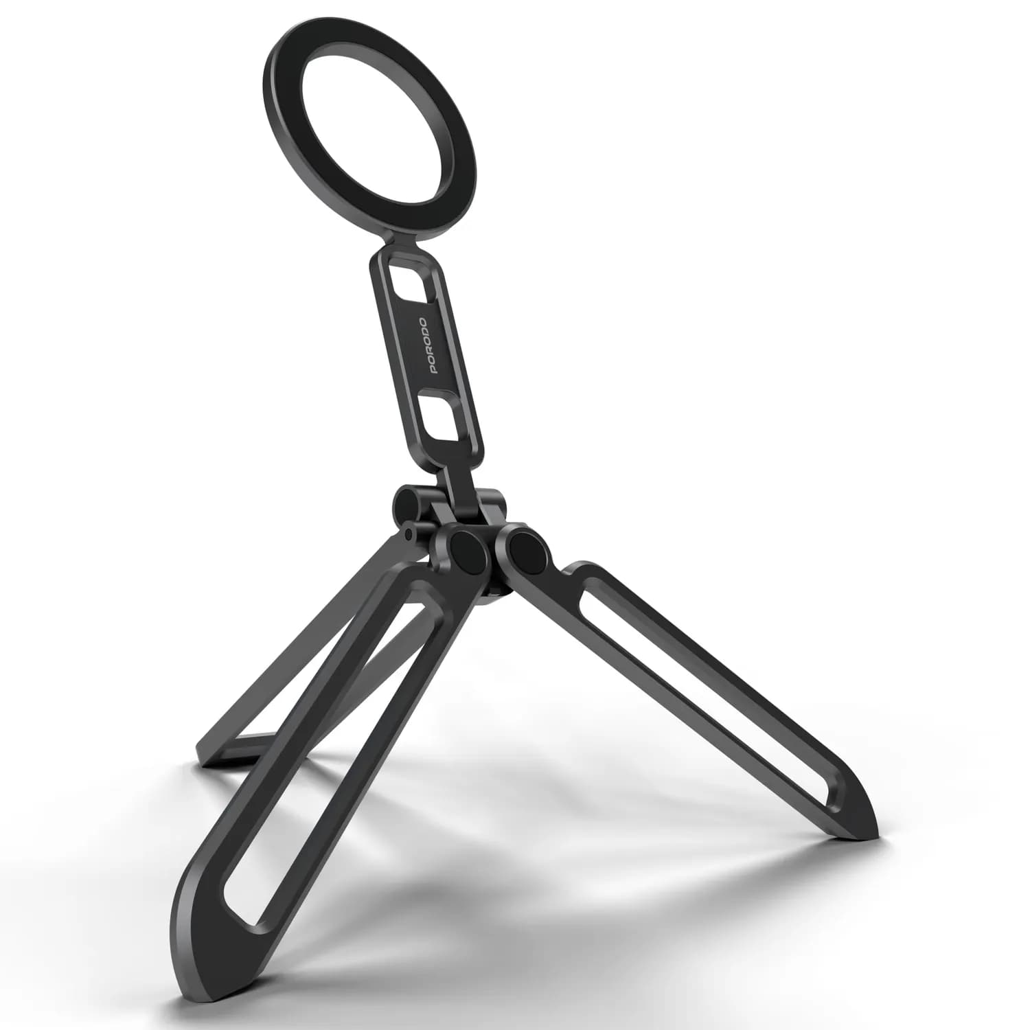 Porodo Phone Holder - Foldable Aluminum, Grey 1