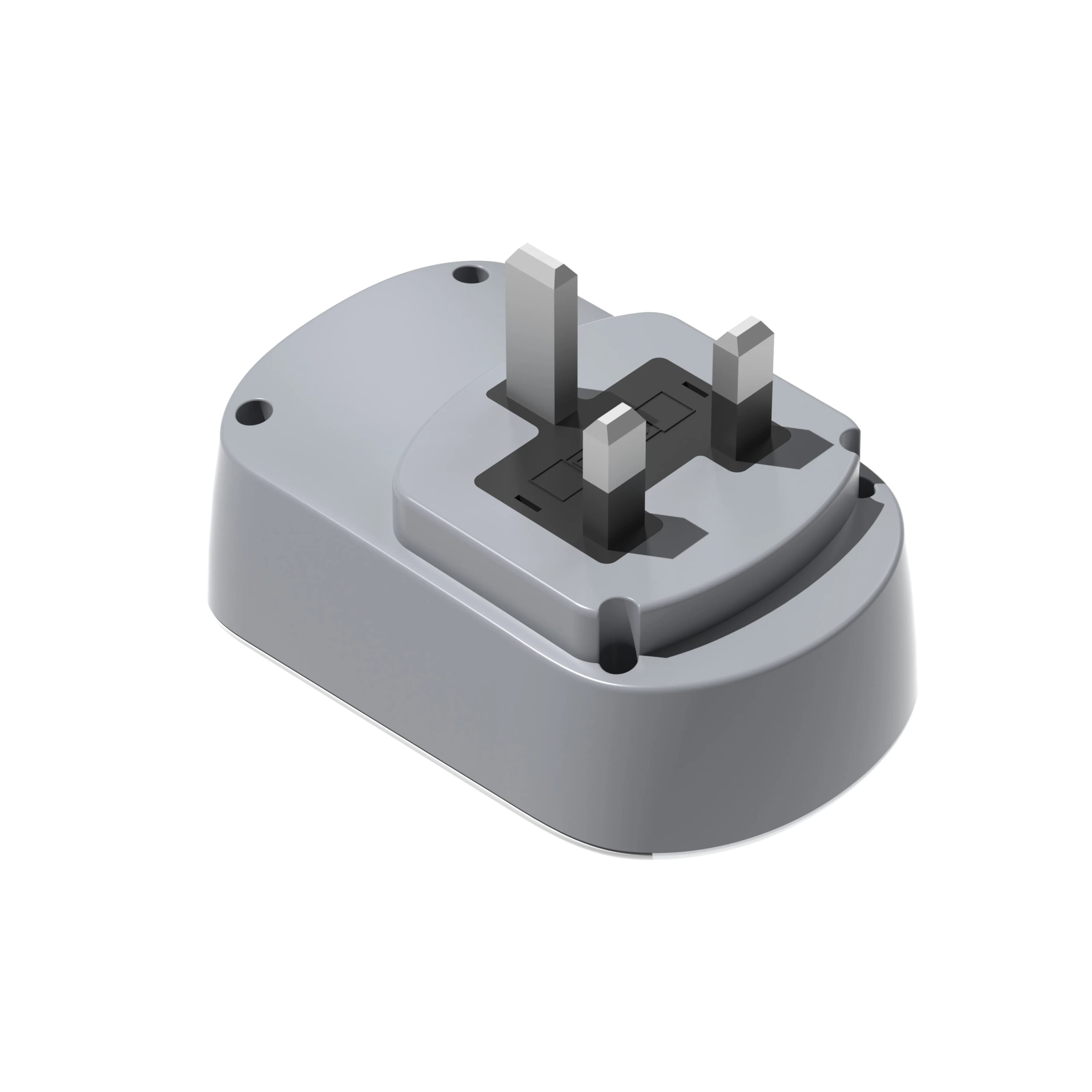 Porodo 3in1 Multi-type Socket with AC USB-A Type C UK - White 2