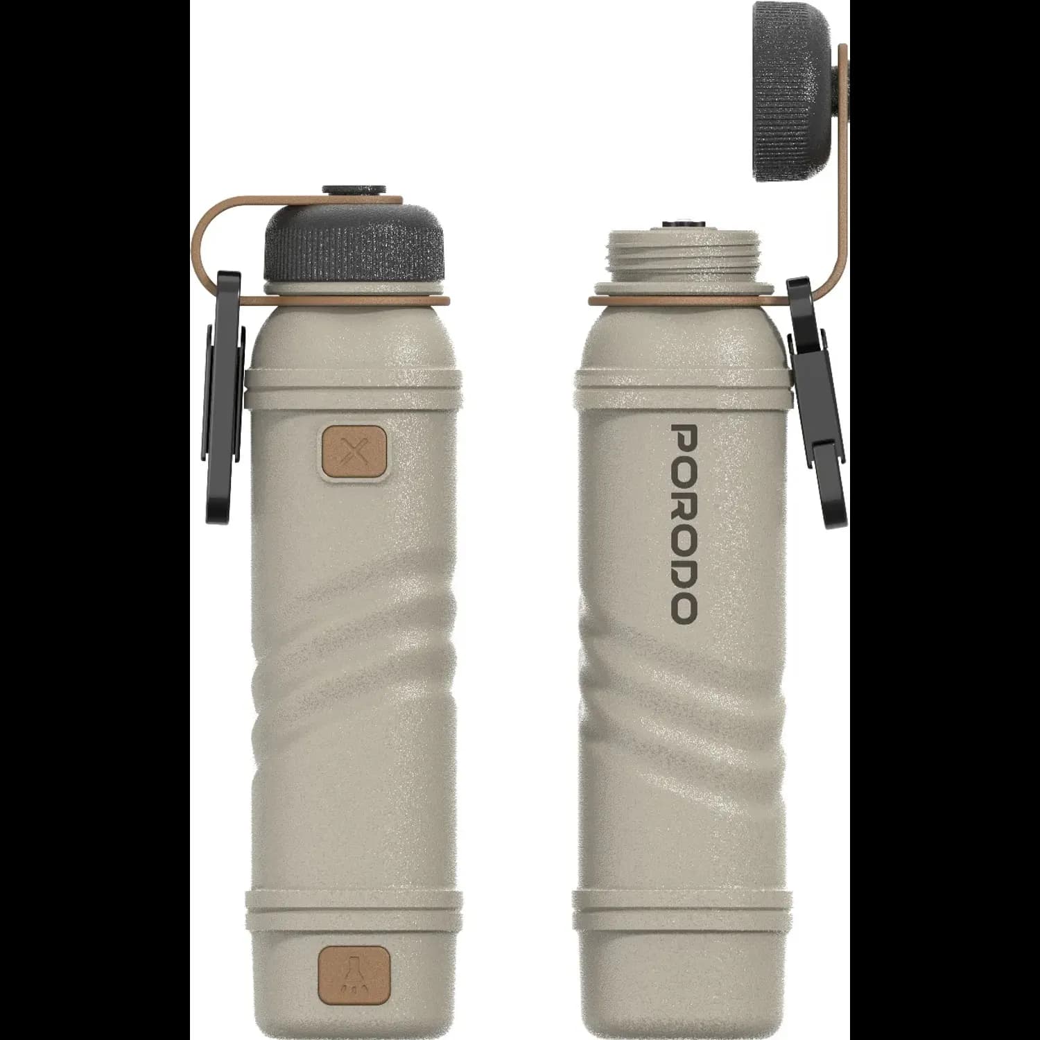 Porodo Power Bank OneGear - 5000mAh, Flashlight & Lighter, Khaki 1 Porodo Power Bank OneGear - 5000mAh, Flashlight & Lighter, Khaki 1