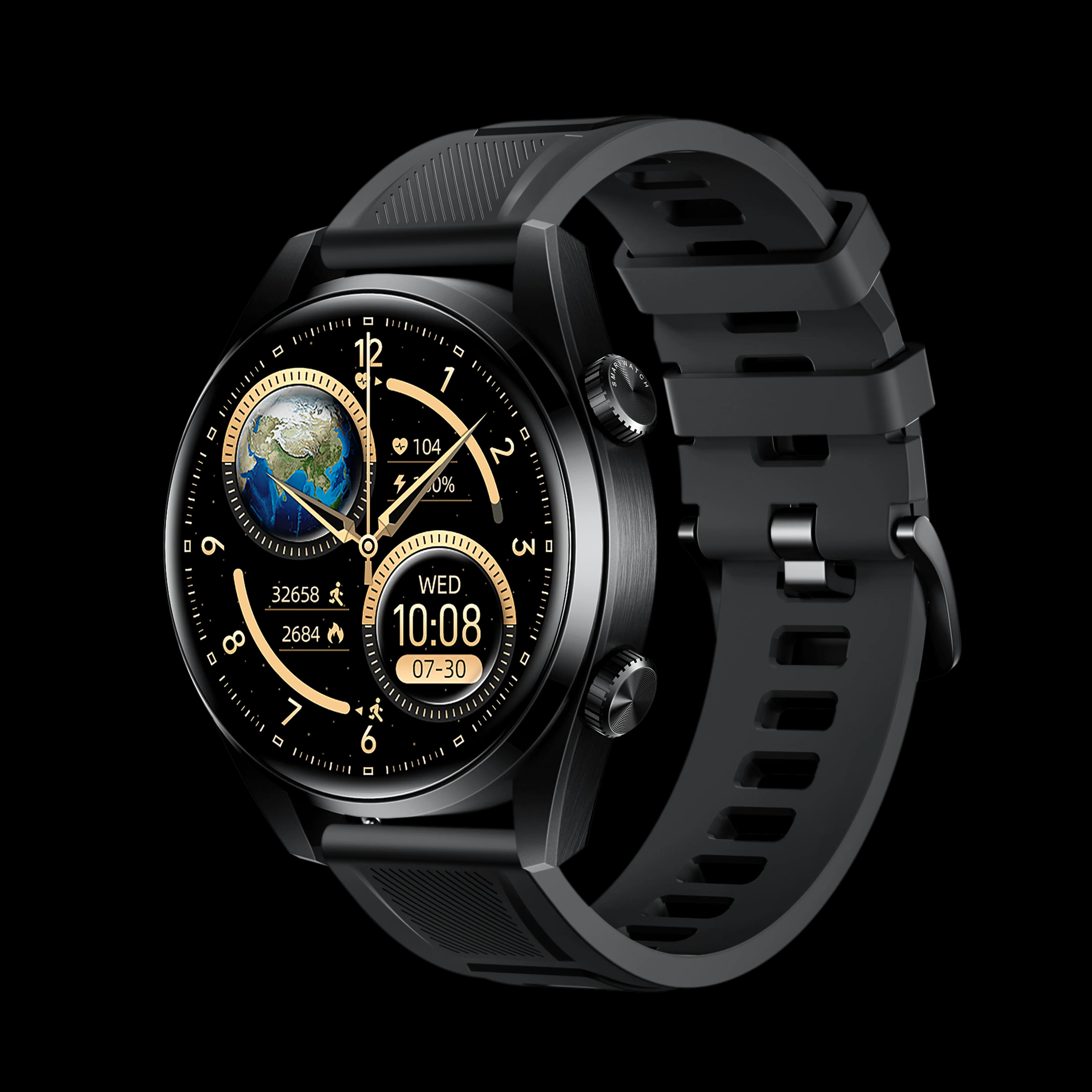 Porodo Nebula Smart Watch with 1.43“ AMOLED Display — Black 3