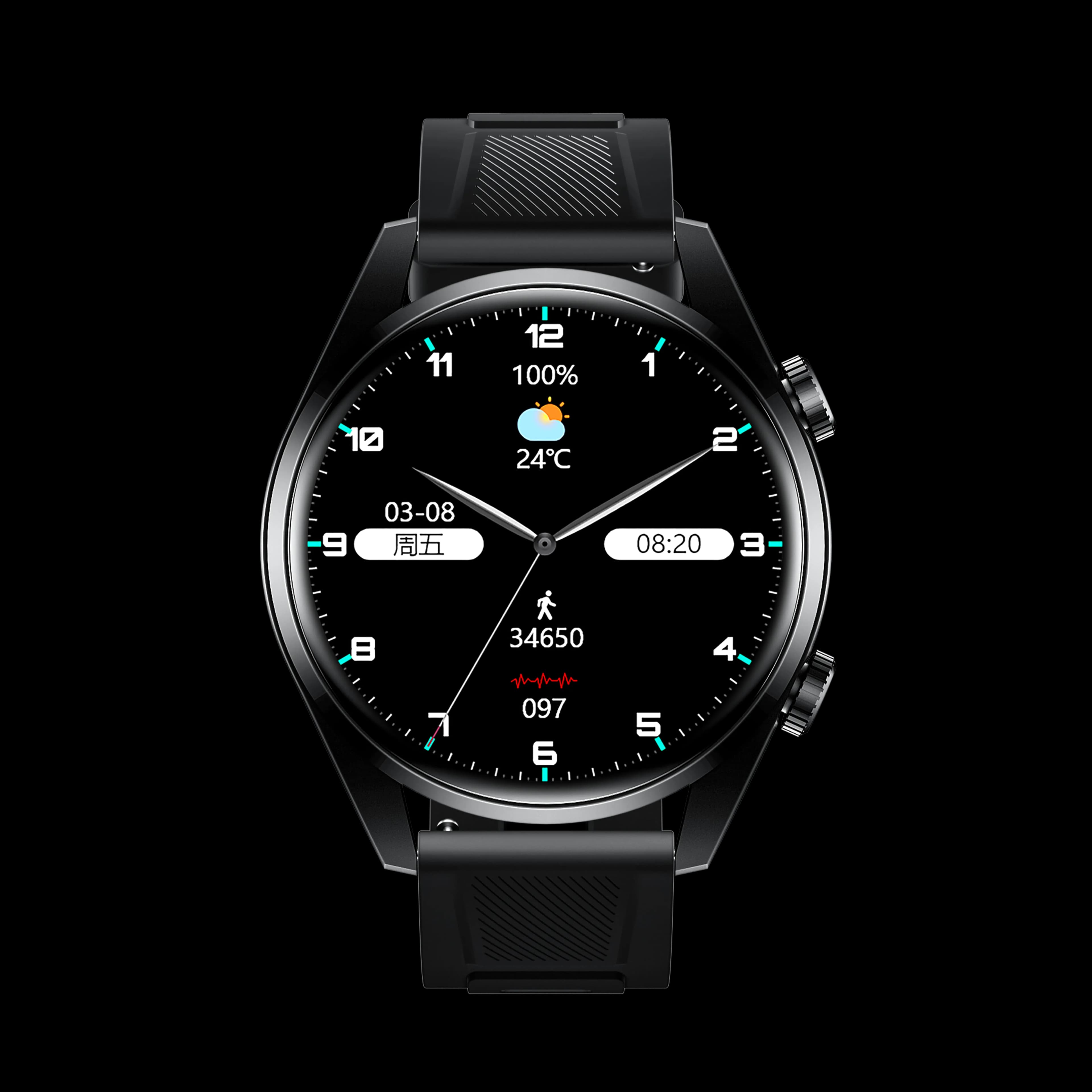 Porodo Nebula Smart Watch with 1.43“ AMOLED Display — Black 5