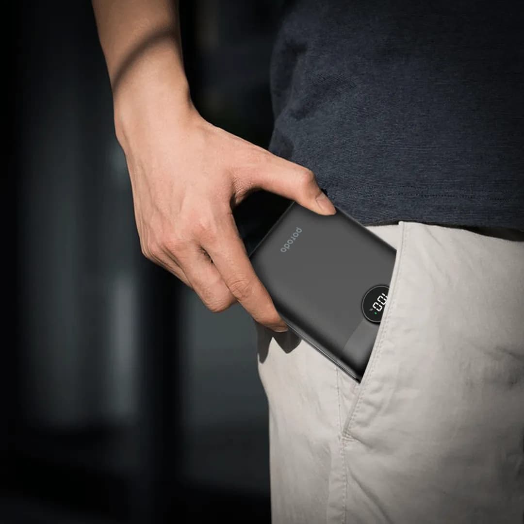 Porodo Super Compact Power Bank 20000mAh PD 20W QC3.0 - Black 3