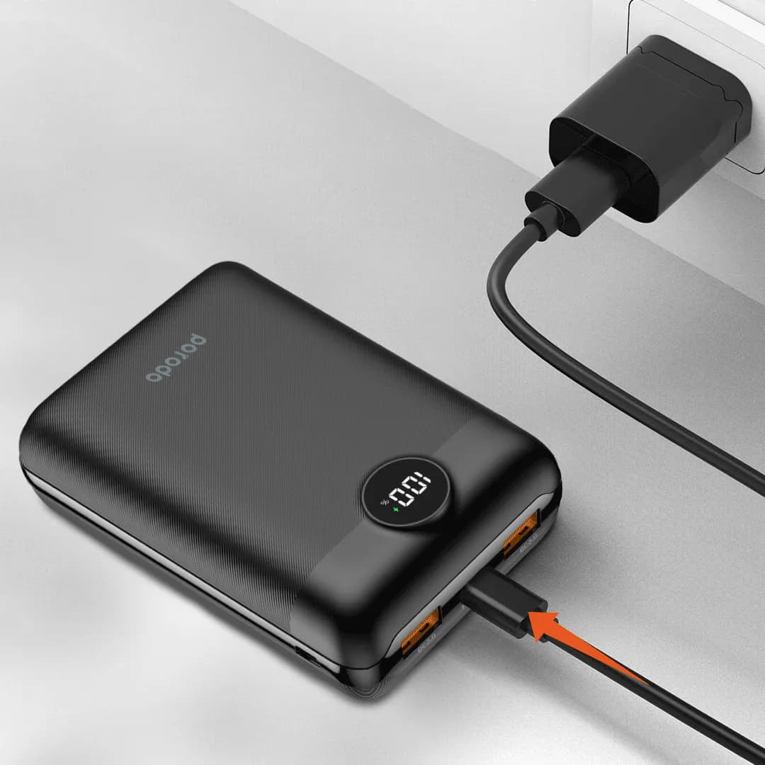 Porodo Super Compact Power Bank 20000mAh PD 20W QC3.0 - Black 4