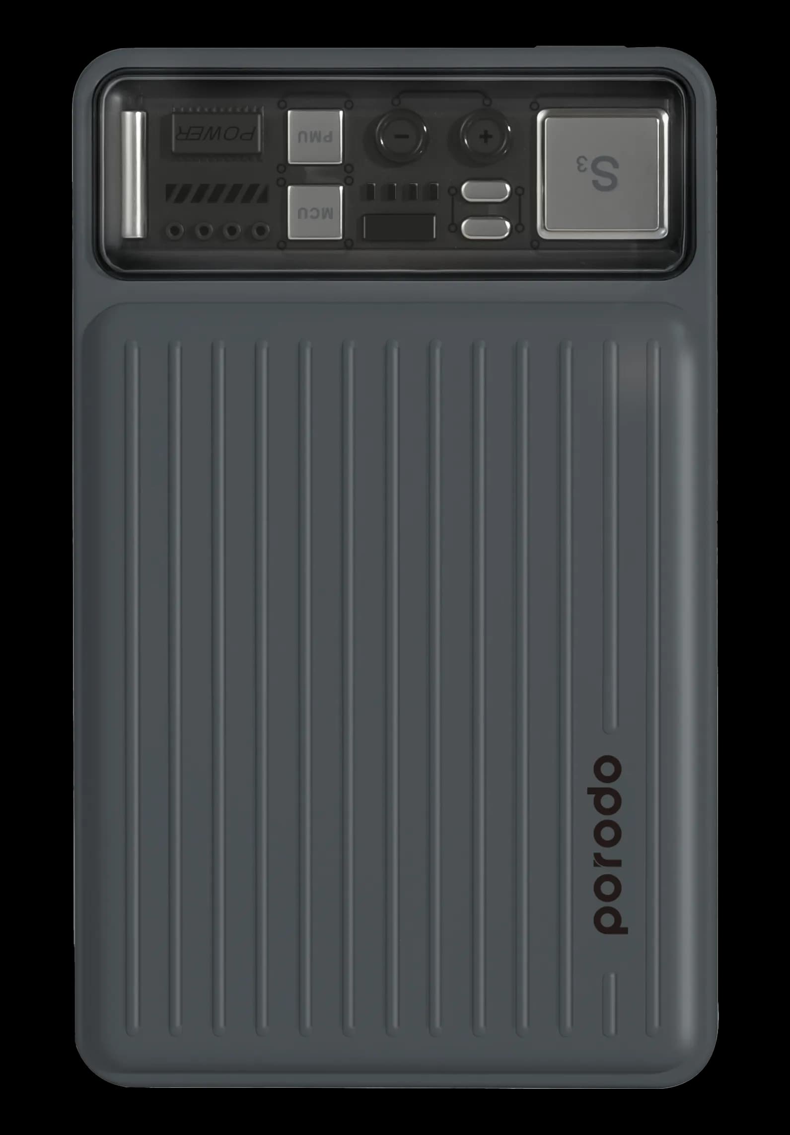 Porodo 10000mAh Slim Powerbank - Black 1 Porodo 10000mAh Slim Powerbank - Black 1