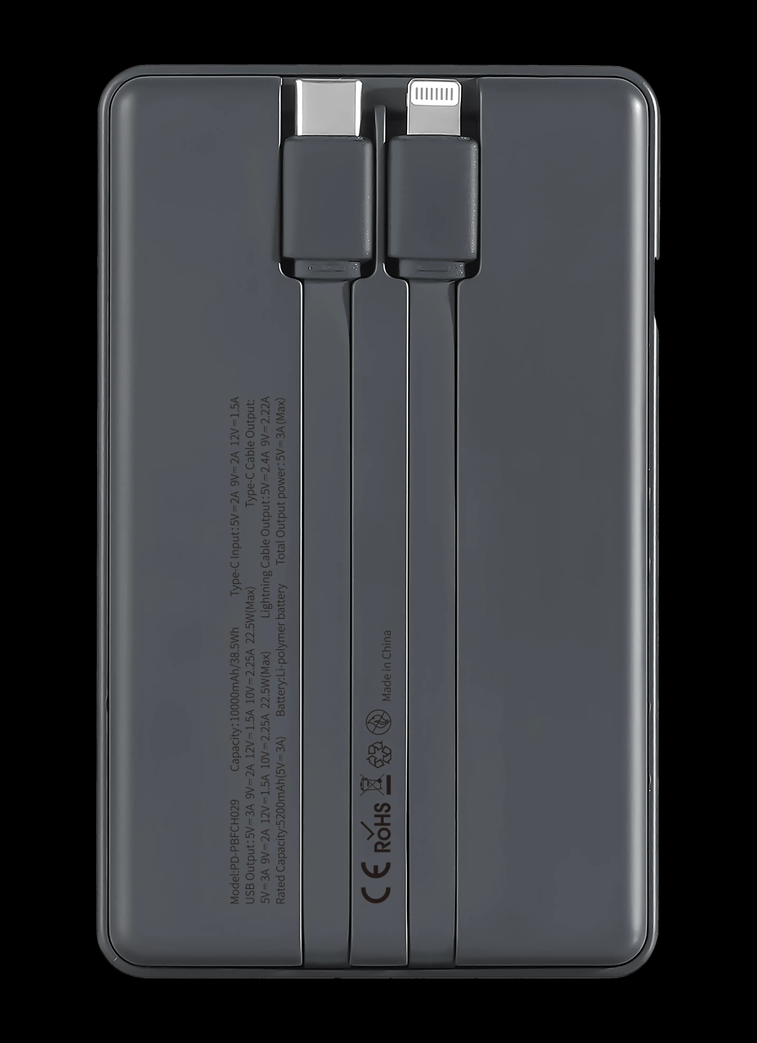 Porodo 10000mAh Slim Powerbank - Black 2
