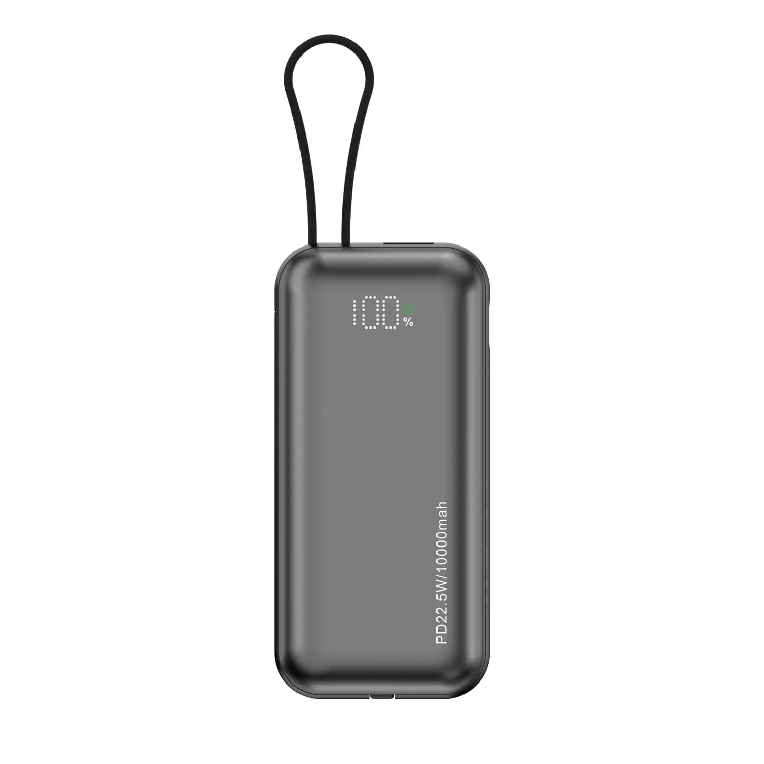 Porodo 10000mAh Power Bank Dual Built-In Cables Fast Charging - Black 3
