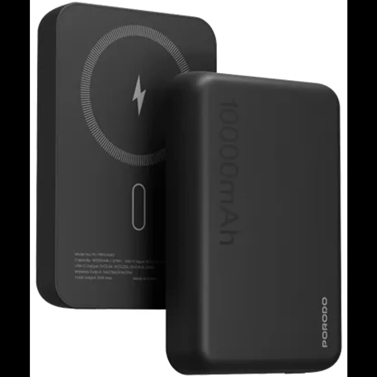 Porodo Power Bank 10000mAh - MagSafe, Multiple Colors — White Porodo Power Bank 10000mAh - MagSafe, Multiple Colors — White