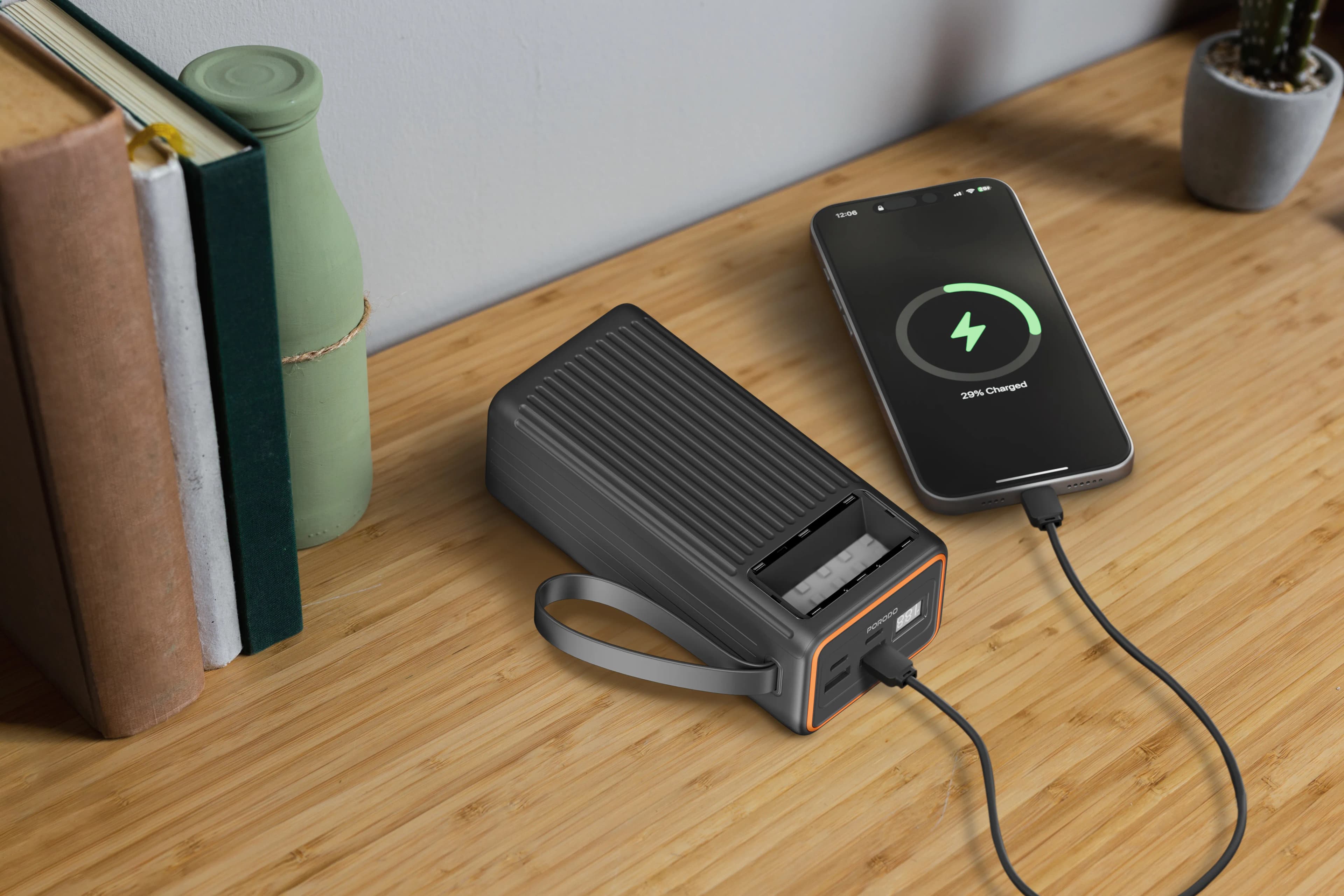 Porodo 40000mAh Power Bank Multi-Device PD Charging - Black 2