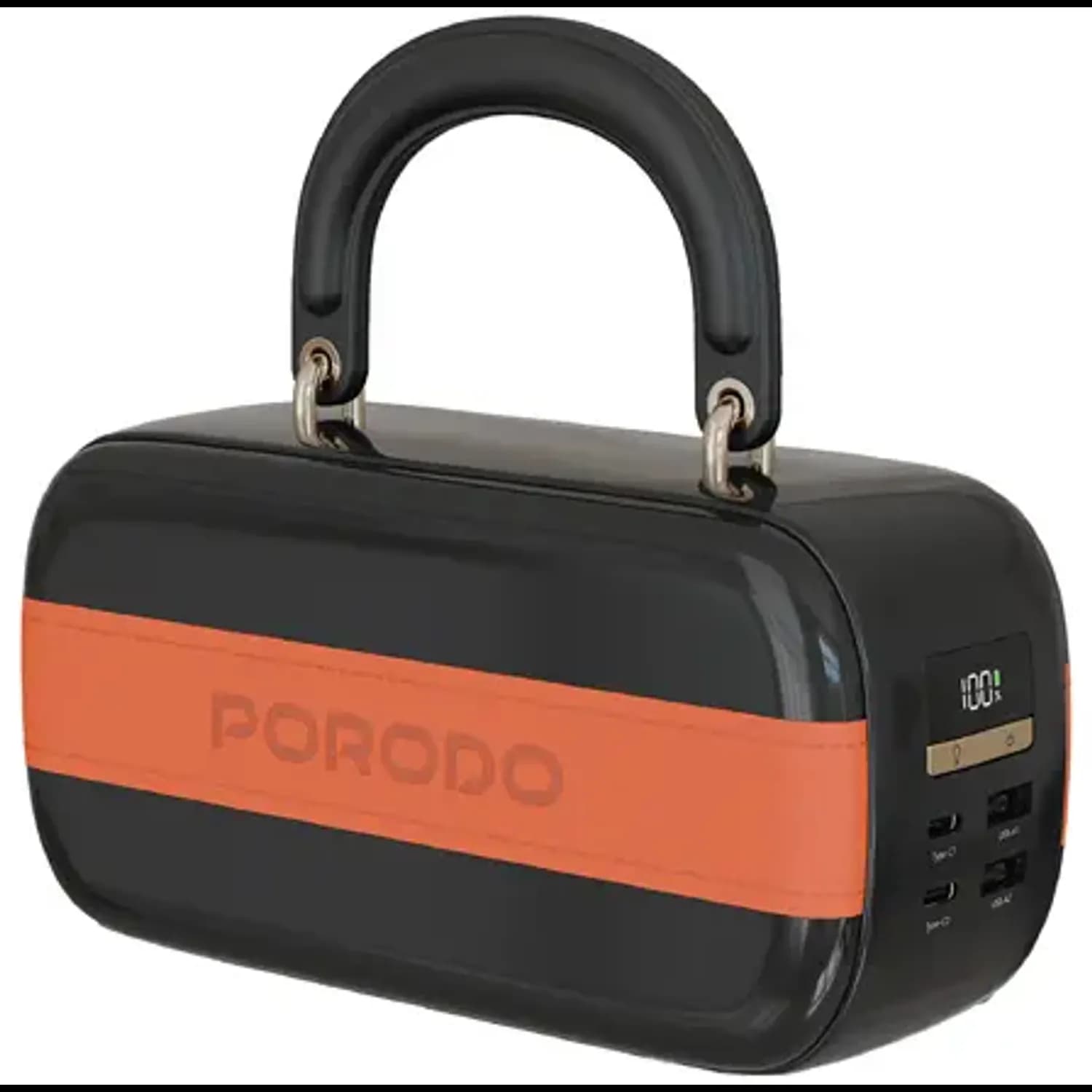 Porodo Power Bank Sway - 60000mAh, LED Light, Black Porodo Power Bank Sway - 60000mAh, LED Light, Black