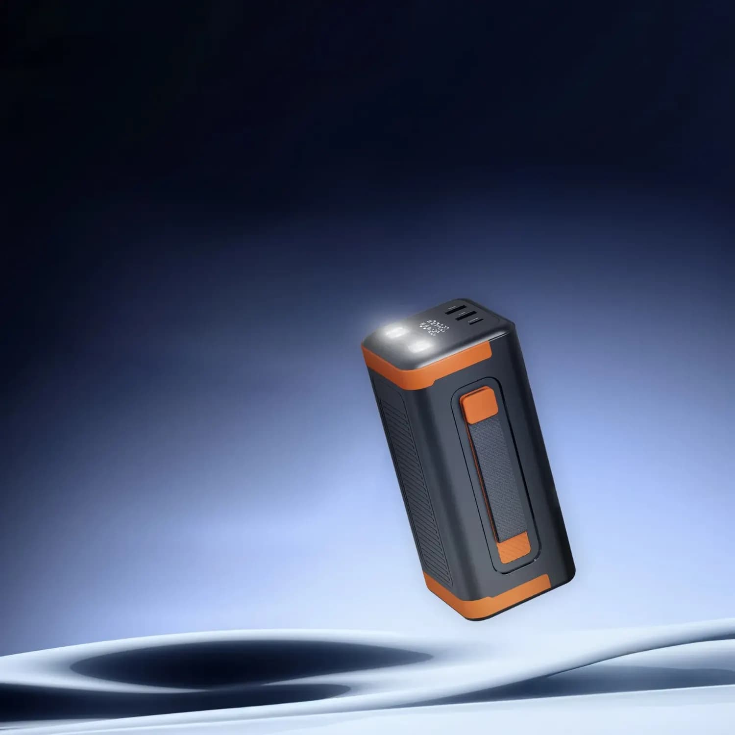 Porodo Power Bank - 50000mAh, Retractable Type-C, Black 5