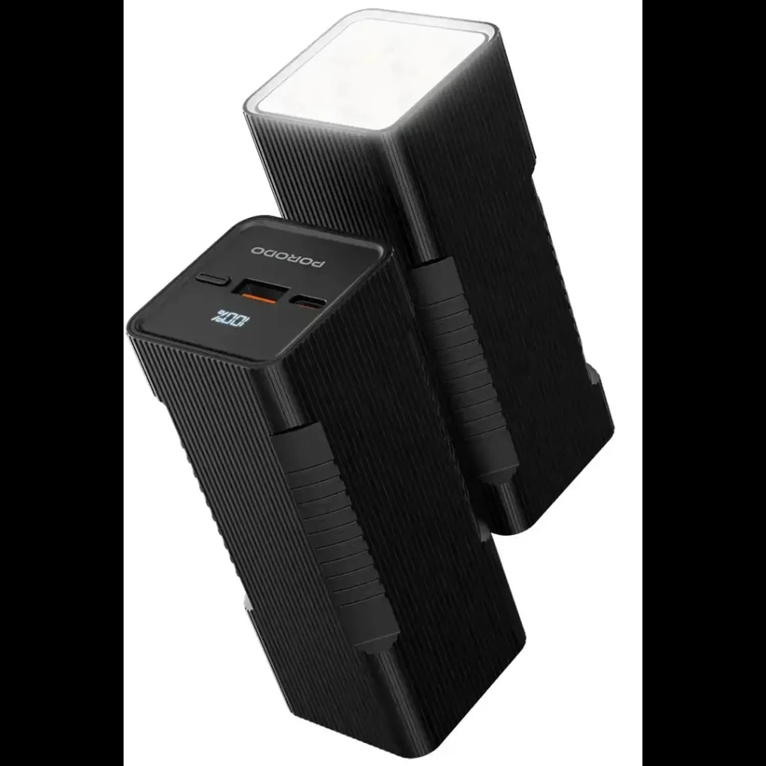 Porodo Power Bank Lumera - 10000mAh, Flashlight, Black Porodo Power Bank Lumera - 10000mAh, Flashlight, Black